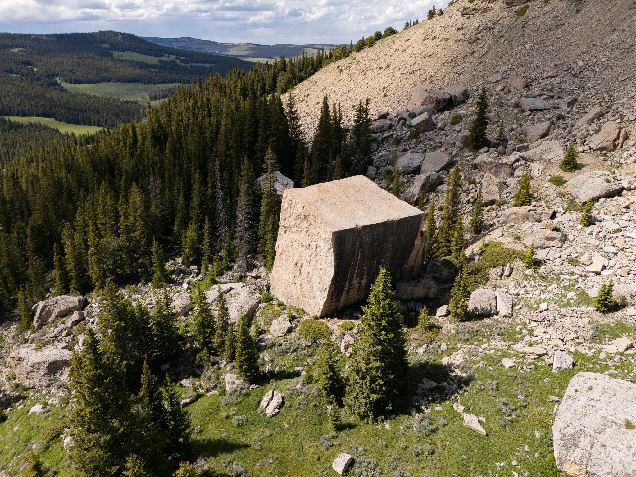 I Went To The Obscure Cube In The Bighorn Mountains…The “Falling Block”