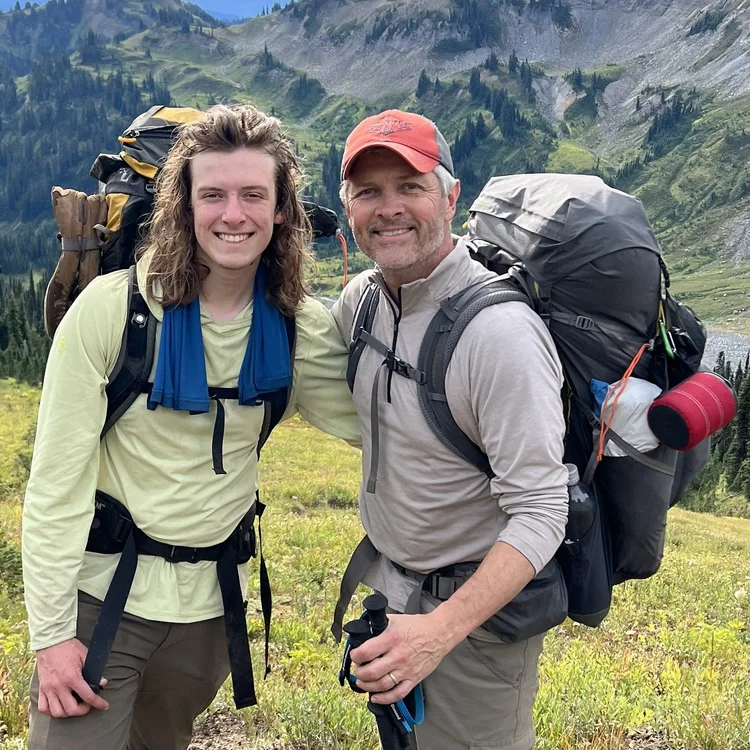 Jeff and son on the Wonderland Trail