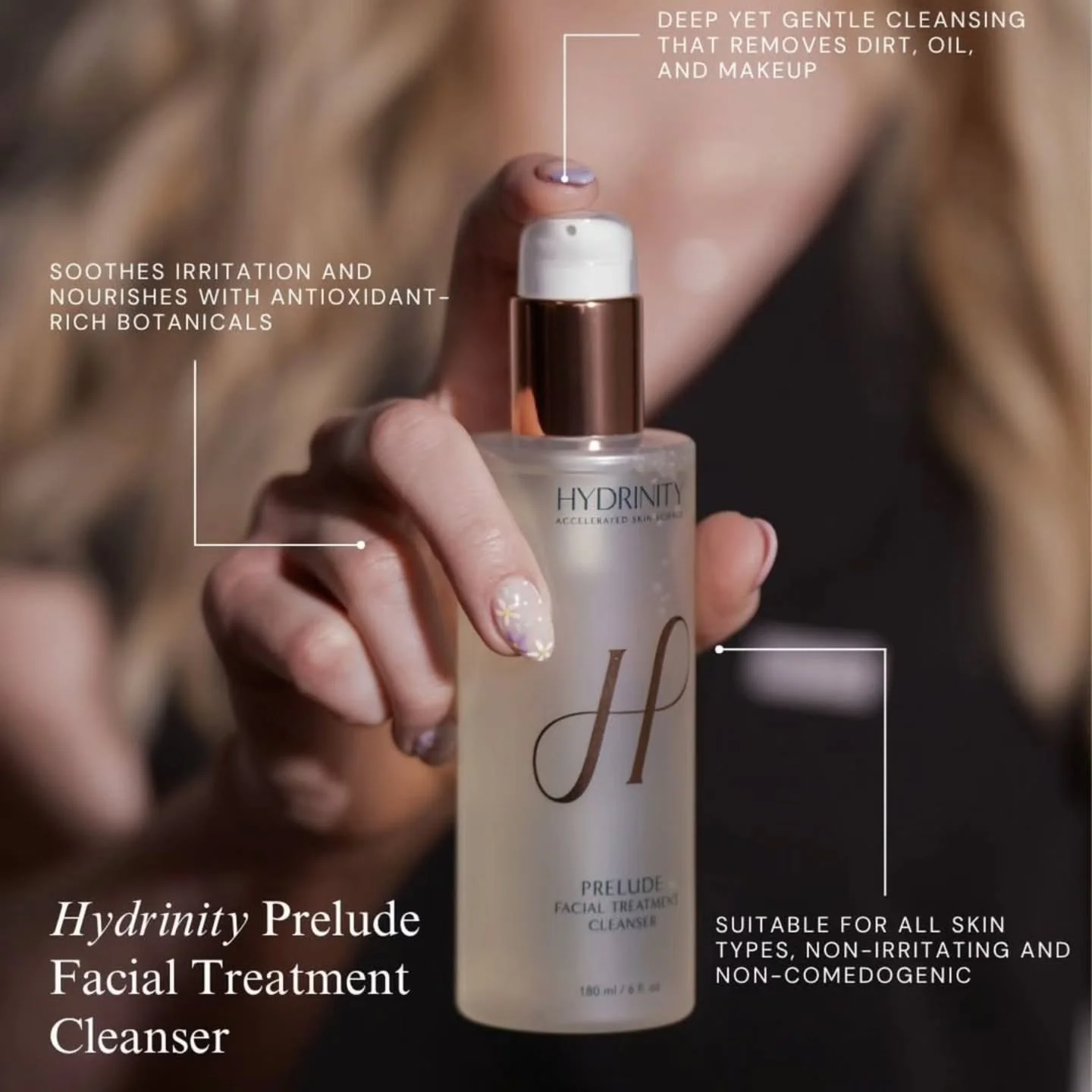 repost from @kristy_hydrinity Hydrinity 

Prelude Facial Treatment Cleanser removes makeup, excess oil, and micro-pollutants - using patented MicroFusion Technology&trade; to pull debris out of pores like a magnet.
Gentle botanical AHAs resurface.
Fu
