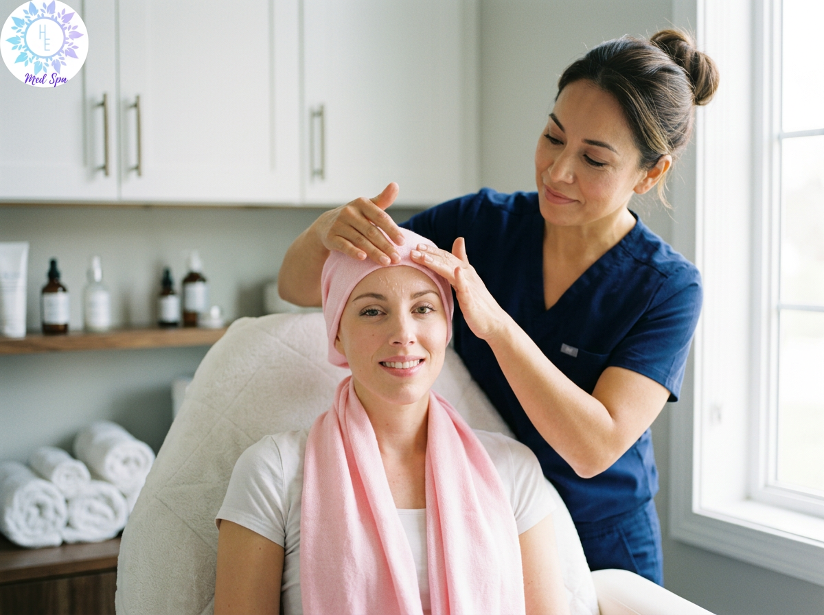 oncology facial, cancer facial, gentle facial, hydrating facial