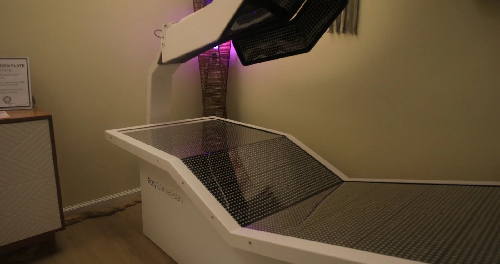 Body Balance OvationULT LED diode panel close-up at HE Med Spa