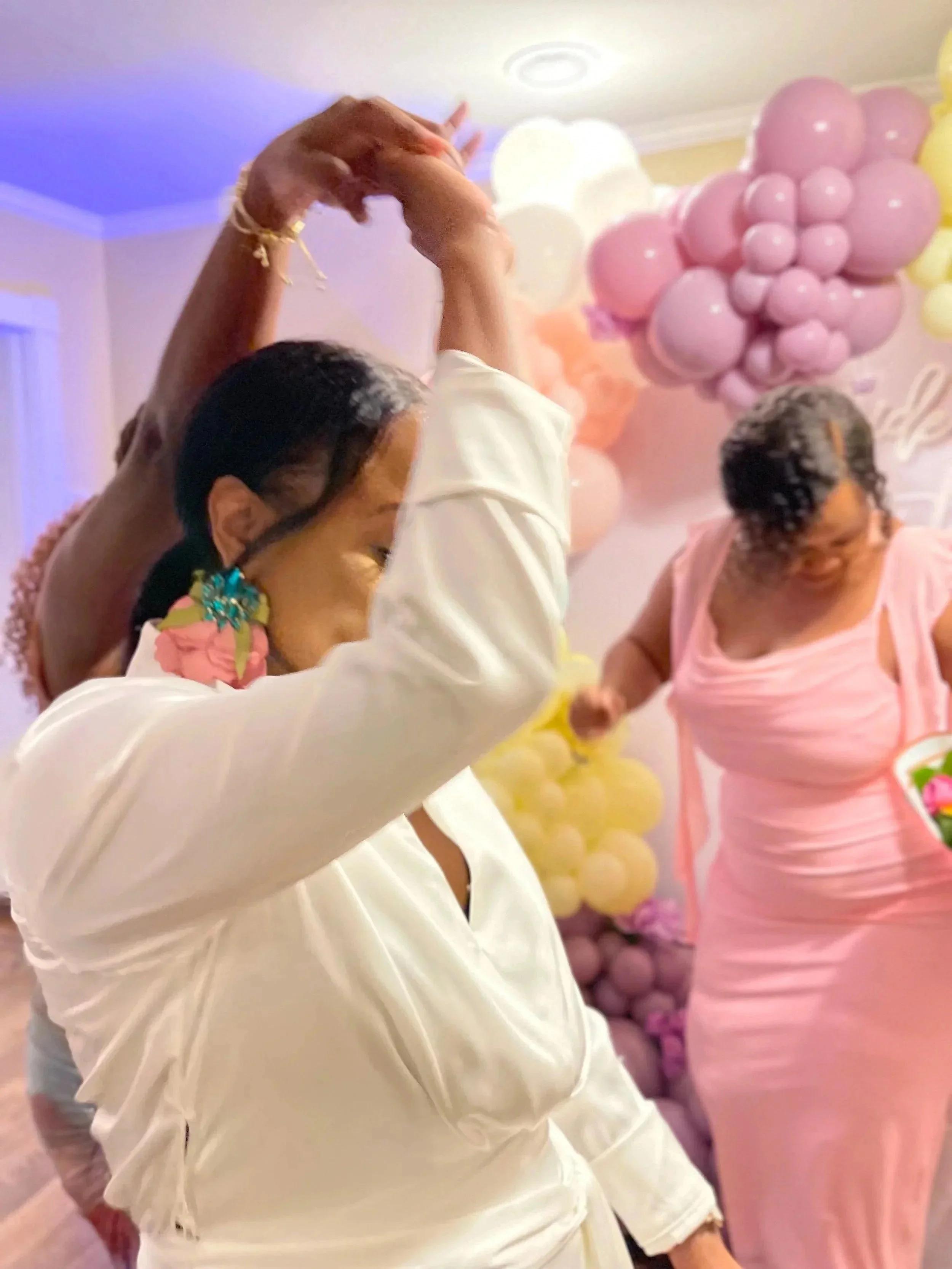 Laurie’s customers, Larissa and Emmett, just married walking off the aisle together.