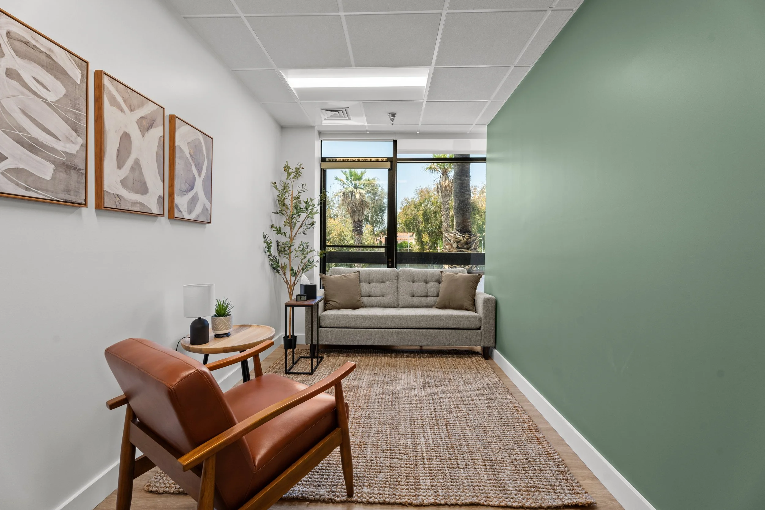 A photo of the private consultation room in Santa Monica