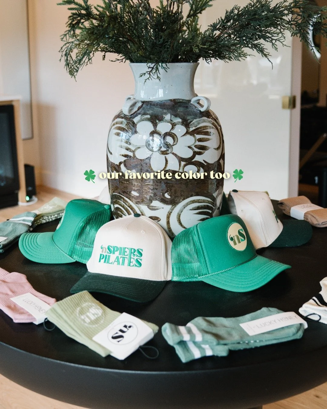 No green? Just come grab some merch?! 💚