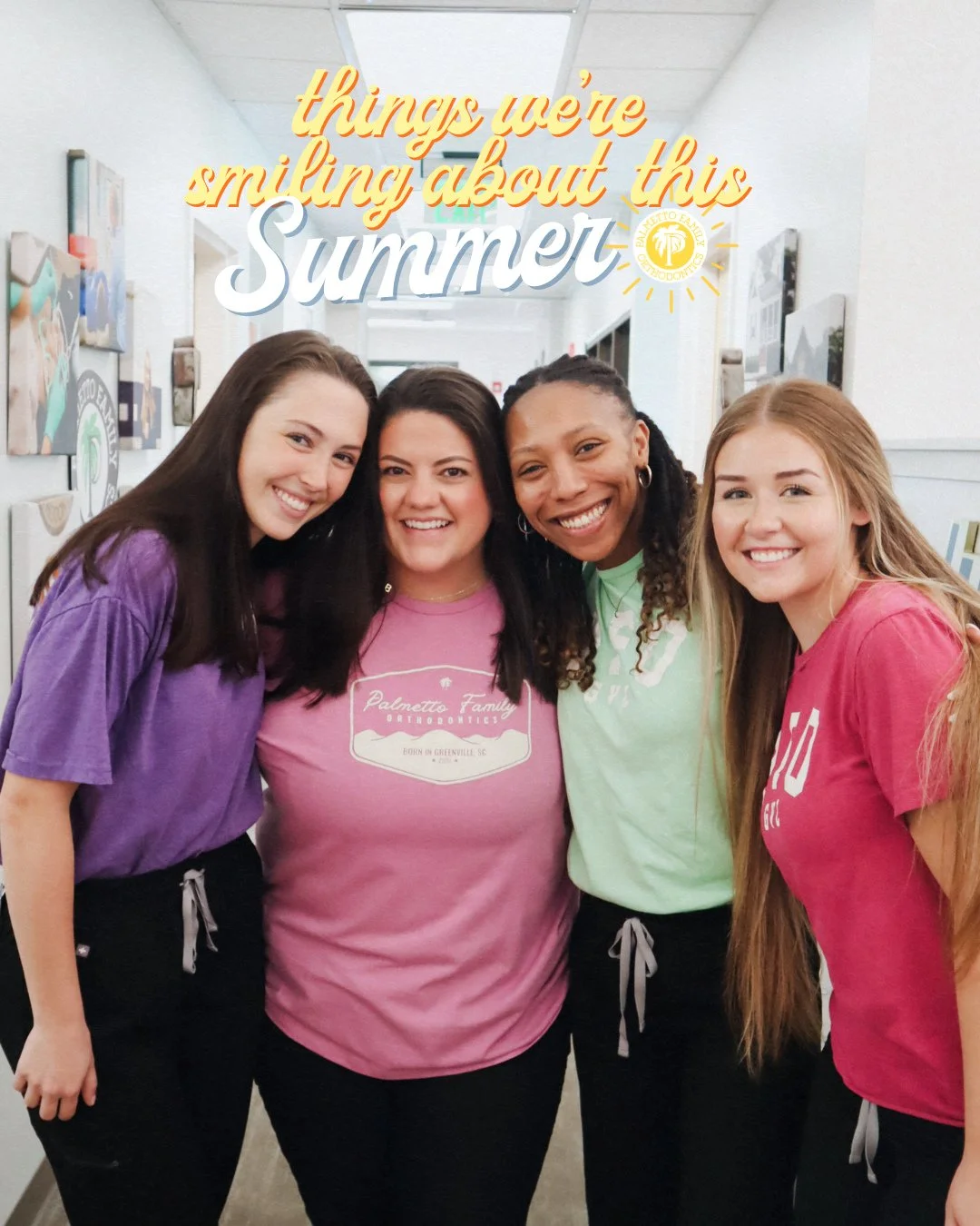 SWIPE &rarr; to see the "Things we're smiling about this Summer: a PFO series" ☀️😃🍦🧢😍🏖️😎🌊⁠
⁠
-- ⁠
#palmettofamilyortho #smilingabouthissummer #orthodontics #braces #invisalign