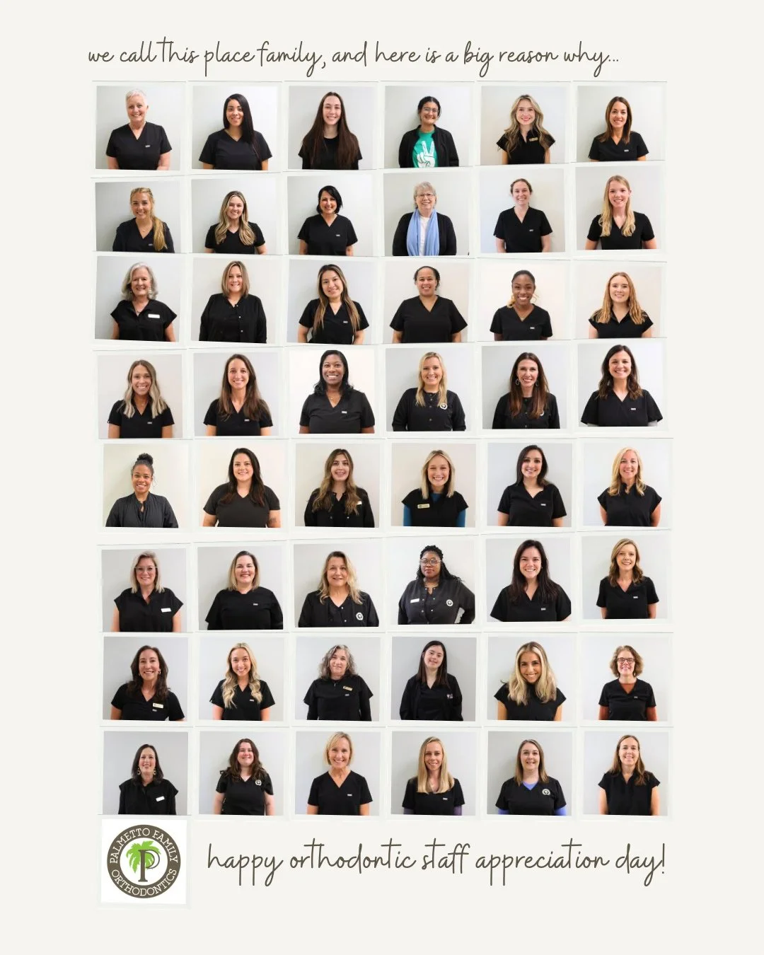 WHAT A SQUAD! It's a good day because we get to celebrate our AMAZING team. Wouldn't be PFO without each of these ladies 🫶⁠
⁠
⁠--⁠
#palmettofamilyortho #orthodontics #invisalign #braces #orthostaffappreciationday