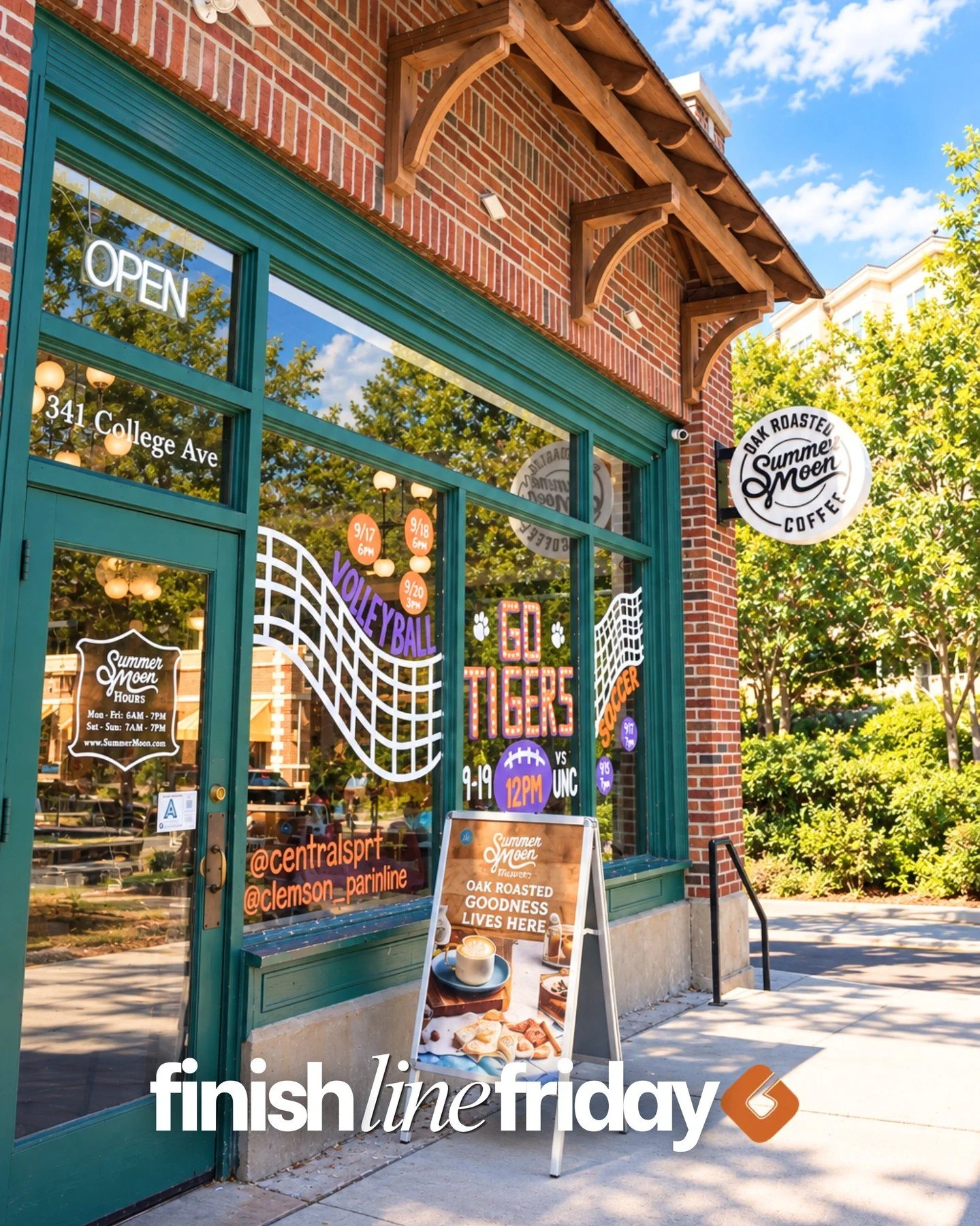 Finish Line Friday at Summer Moon in Clemson 🏗️ 

From an old Subway sandwich shop with major sewer and structural issues to a fresh new staple in the Clemson community. Located right across from Bowman Field, this transformation took plenty of prob