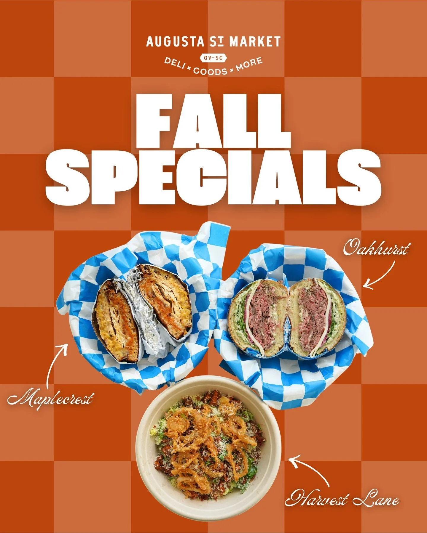 Fall Specials are here 🍂  swipe to see our best seasonal sandwich &amp; salad combos... promise these flavors will have you craving the upcoming holidays!