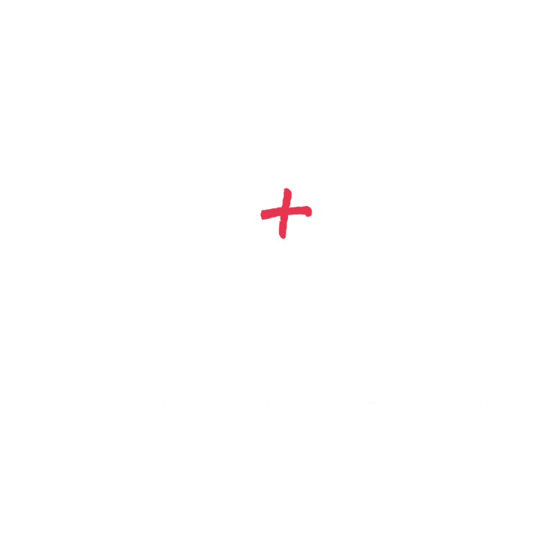 Logo for Love+One International on a black background with white and red text