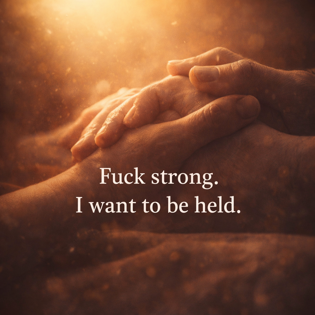 Fuck Strong I Wanna Be Held