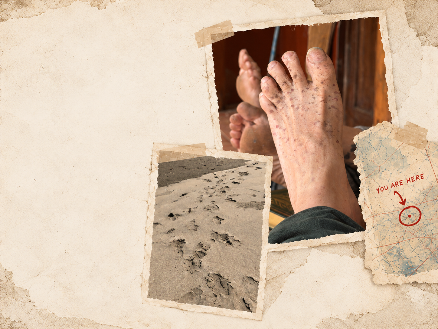 Begin where you are: a field map marking your starting point.