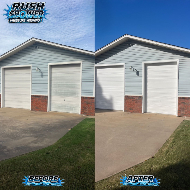 Owasso Siding Pressure Cleaning Before/After
