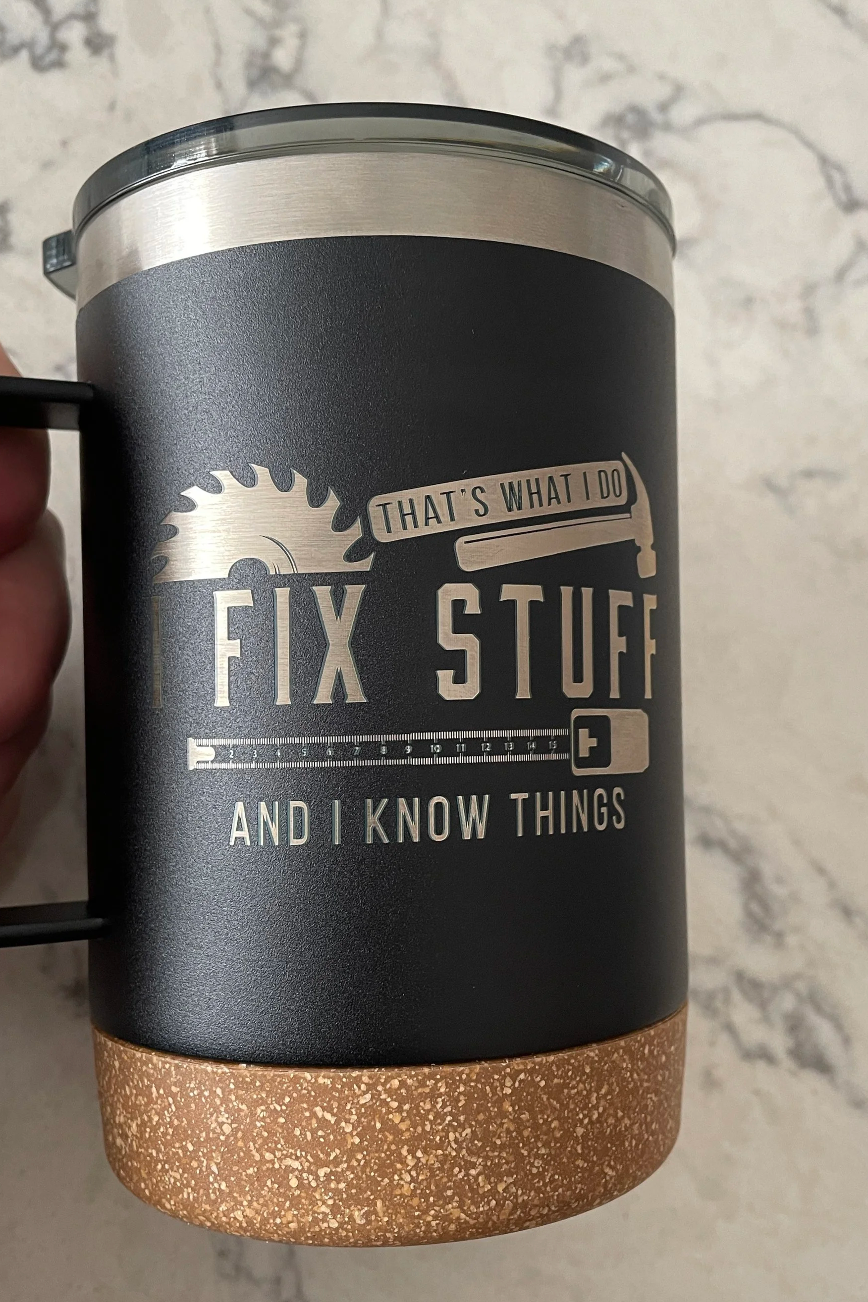 Custom Laser Engraved Mug by Haderlie Designs