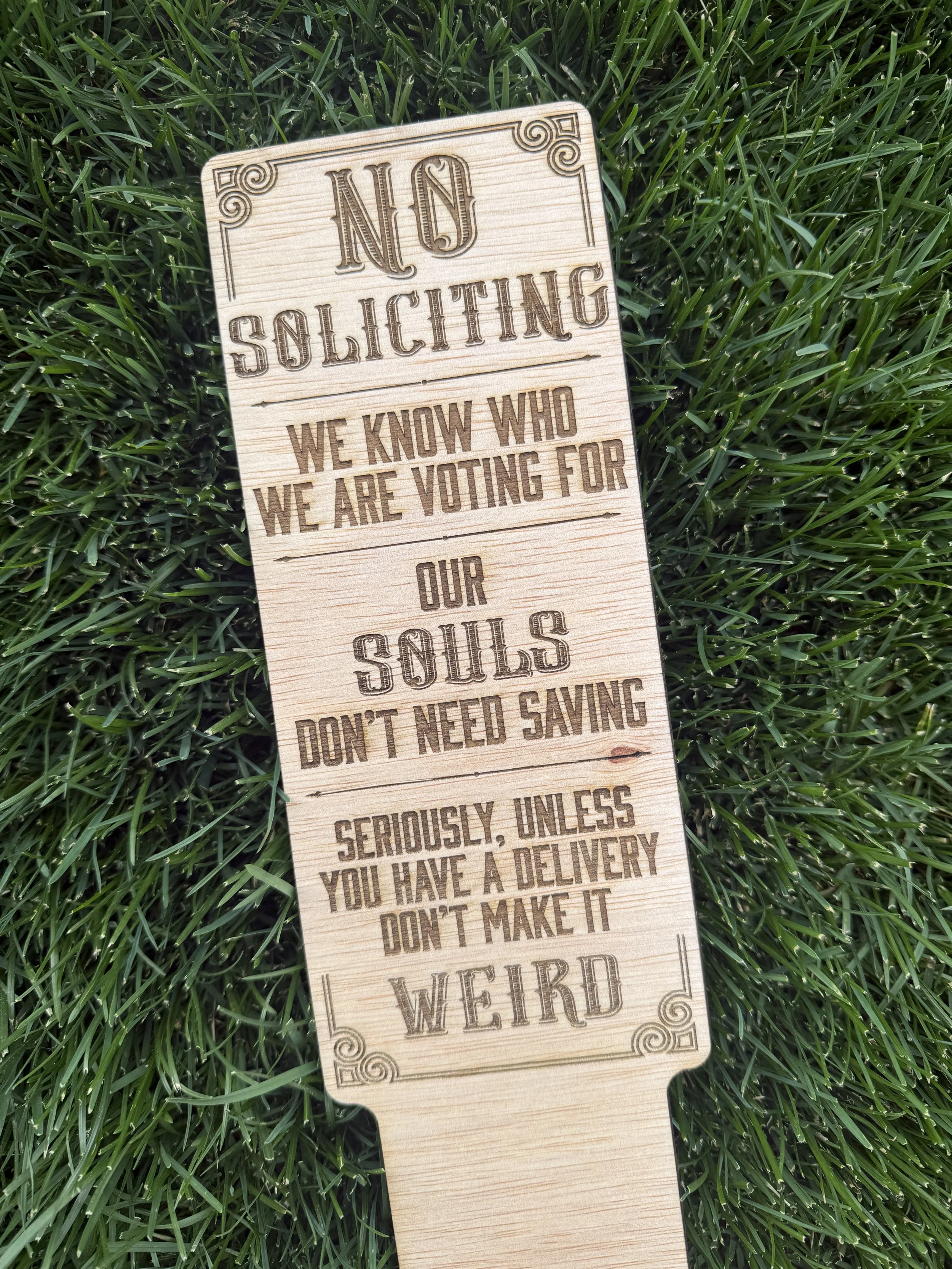 Custom Laser Engraved Sign by Haderlie Designs