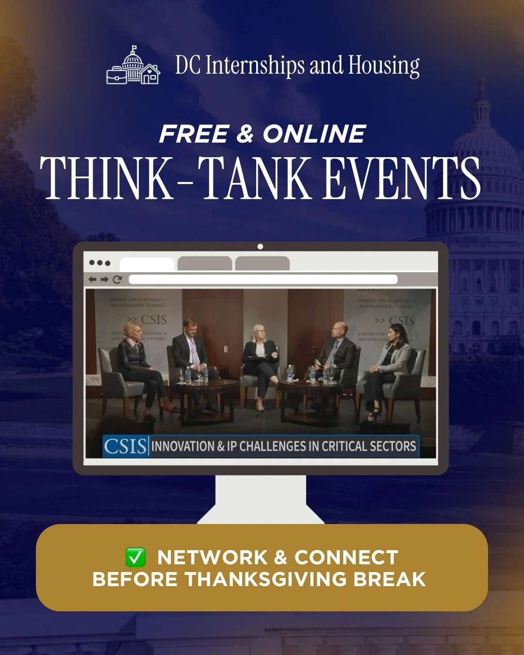 COMING UP - before Thanksgiving 🦃 Here&rsquo;s the full breakdown: 

🌎 Council on Foreign Relations (CFR)
Oct. 21: Trust Infrastructure &amp; Artificial Intelligence
Oct. 28: What the Midterms Mean for U.S. Foreign Policy
Nov. 12: North Korea&rsquo