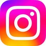 Instagram logo with a colorful gradient background