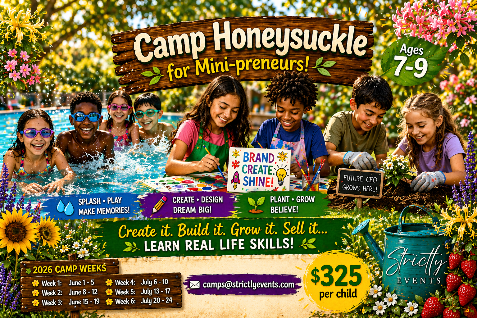 🌱 Camp Honeysuckle for Mini-preneurs