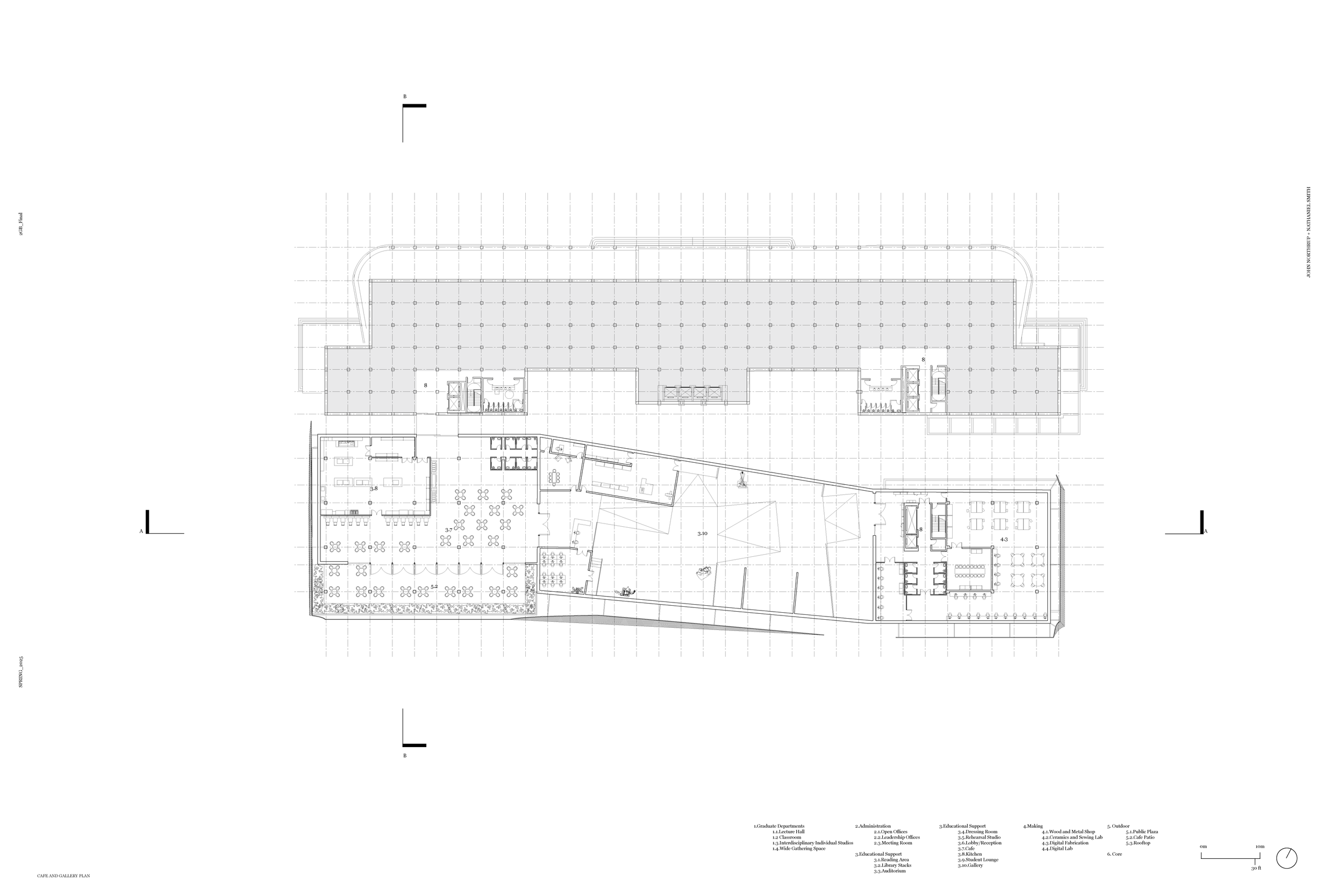 Gallery + Cafe Floor Plan