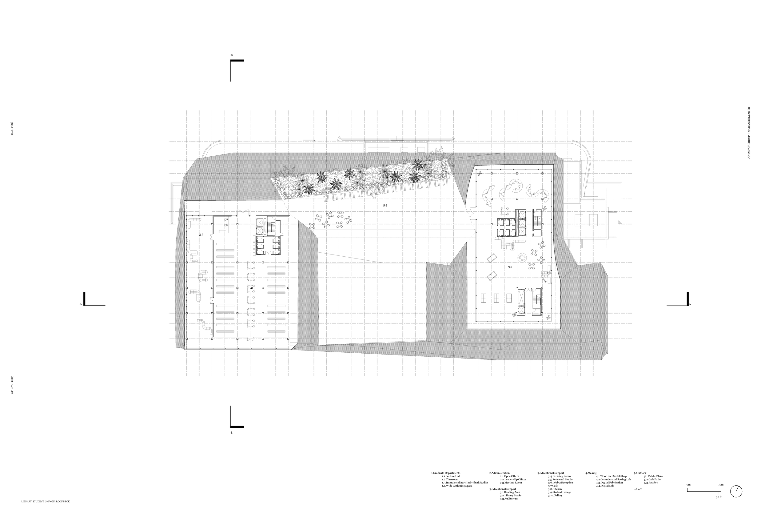 Library + Student Lounge Plan