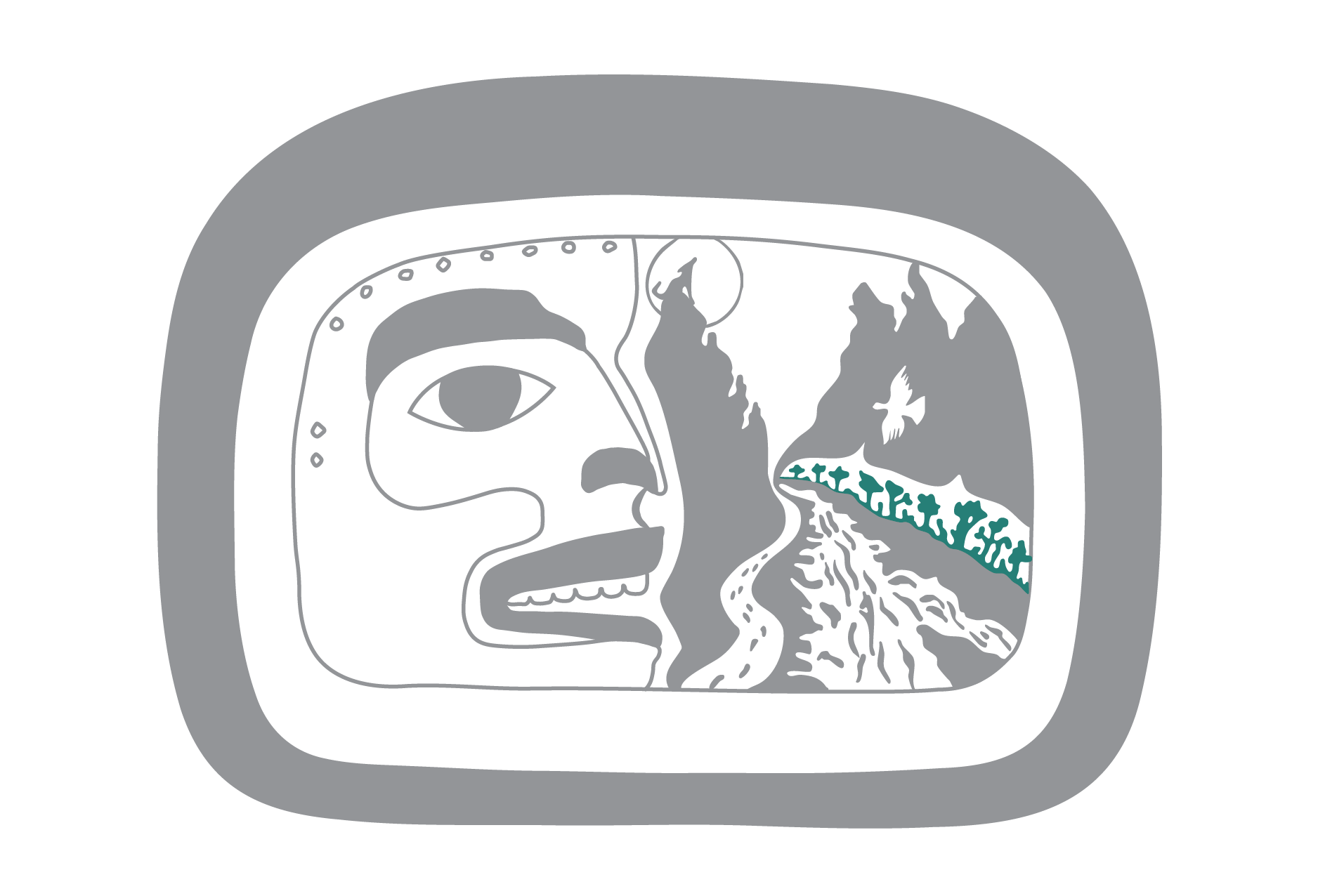 The cottonwood trees on right side of the river are included in the logo as they have significant value to Taku River Tlingit people. Wayne notes: “our people took care of their wounds and pain by making medicine out of cottonwood buds.” The cottonwo