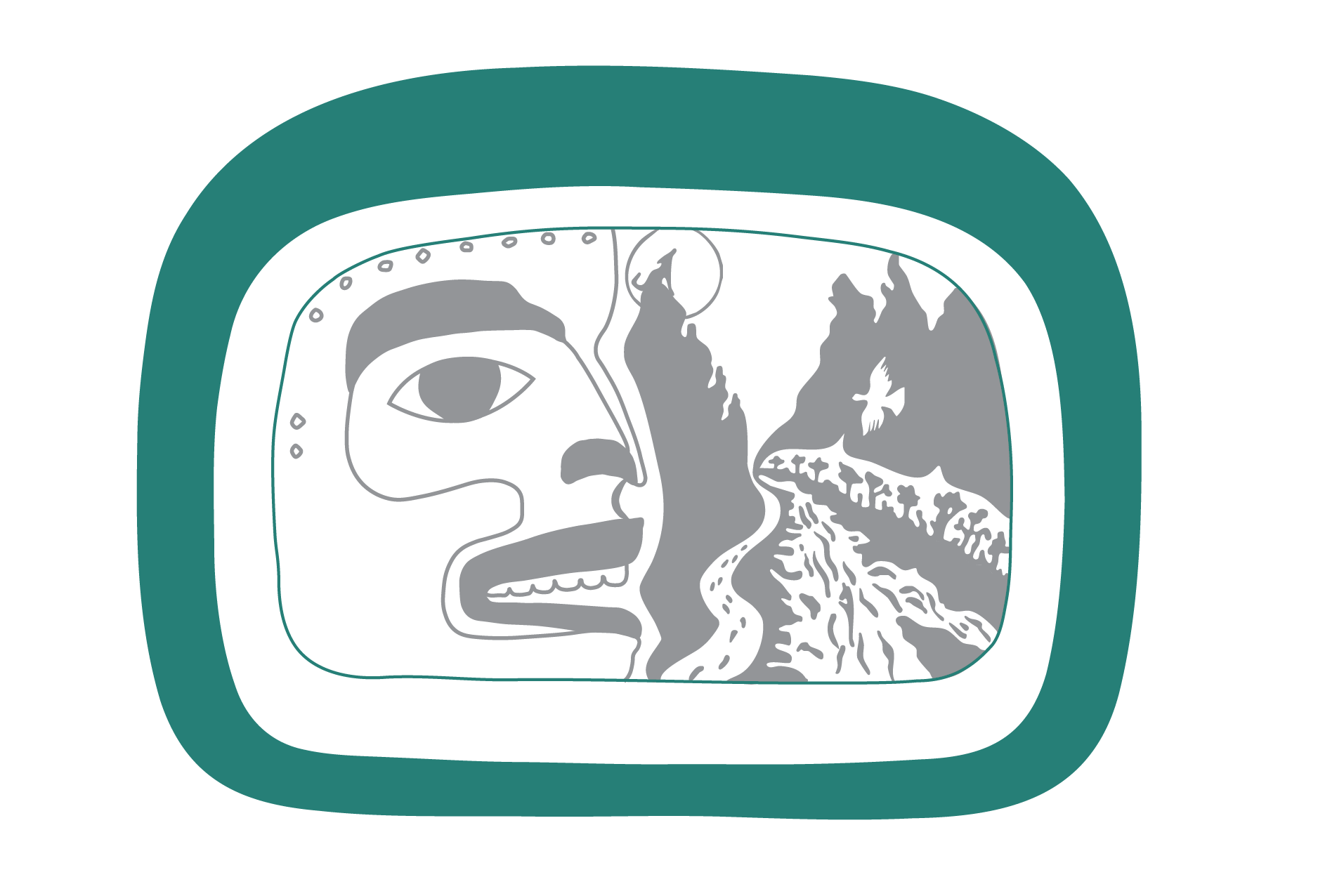 The “mother of designs,” within Northwest Coast art, it acts as a primary structural element (building block) from which other design patterns emanate. Ovoids frequently represent joints (shoulders, hips), eye sockets, or heads of animals. 