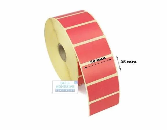 50x30mm x1000 Label Pink