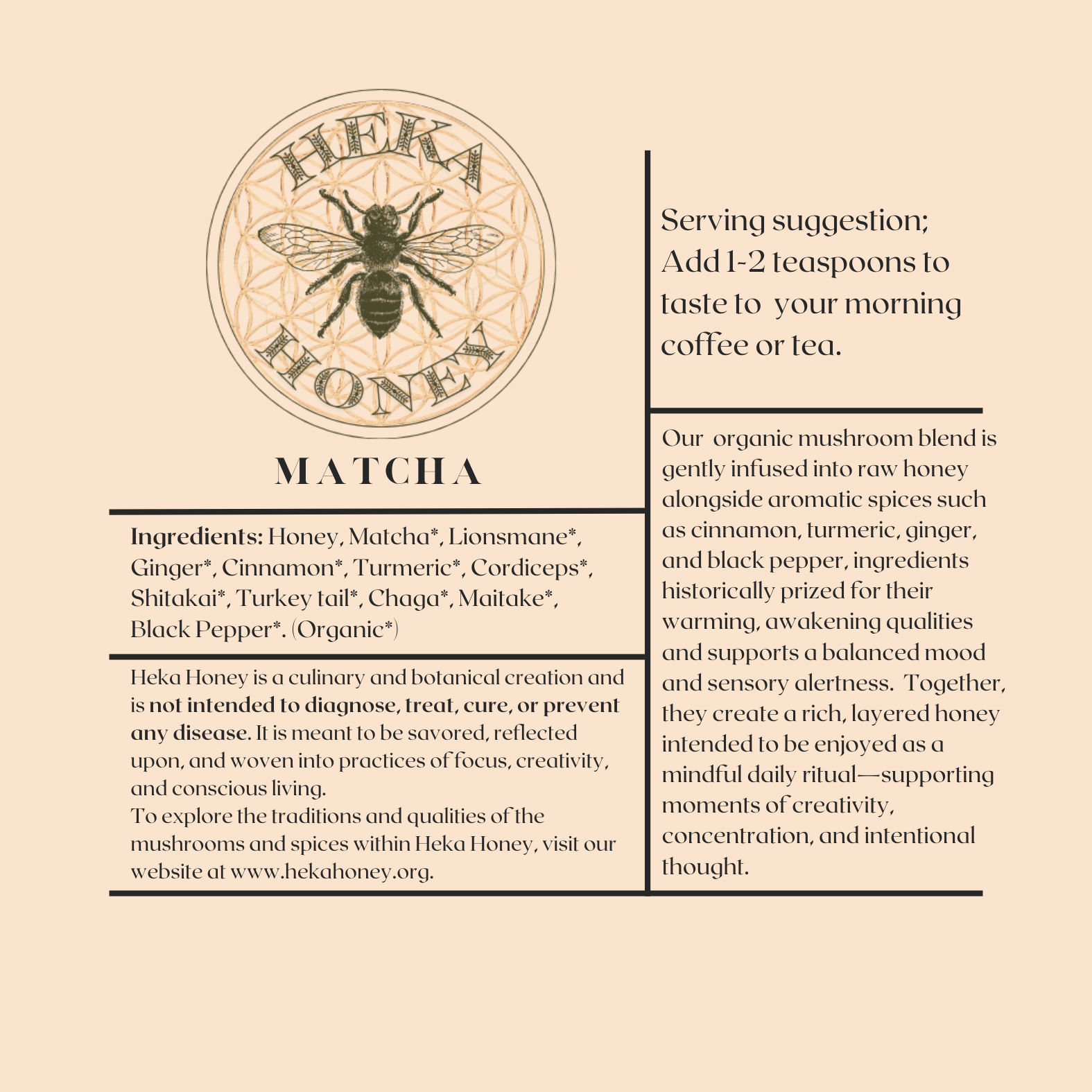 Nutrition Label - Matcha Heka Honey (no weight).png