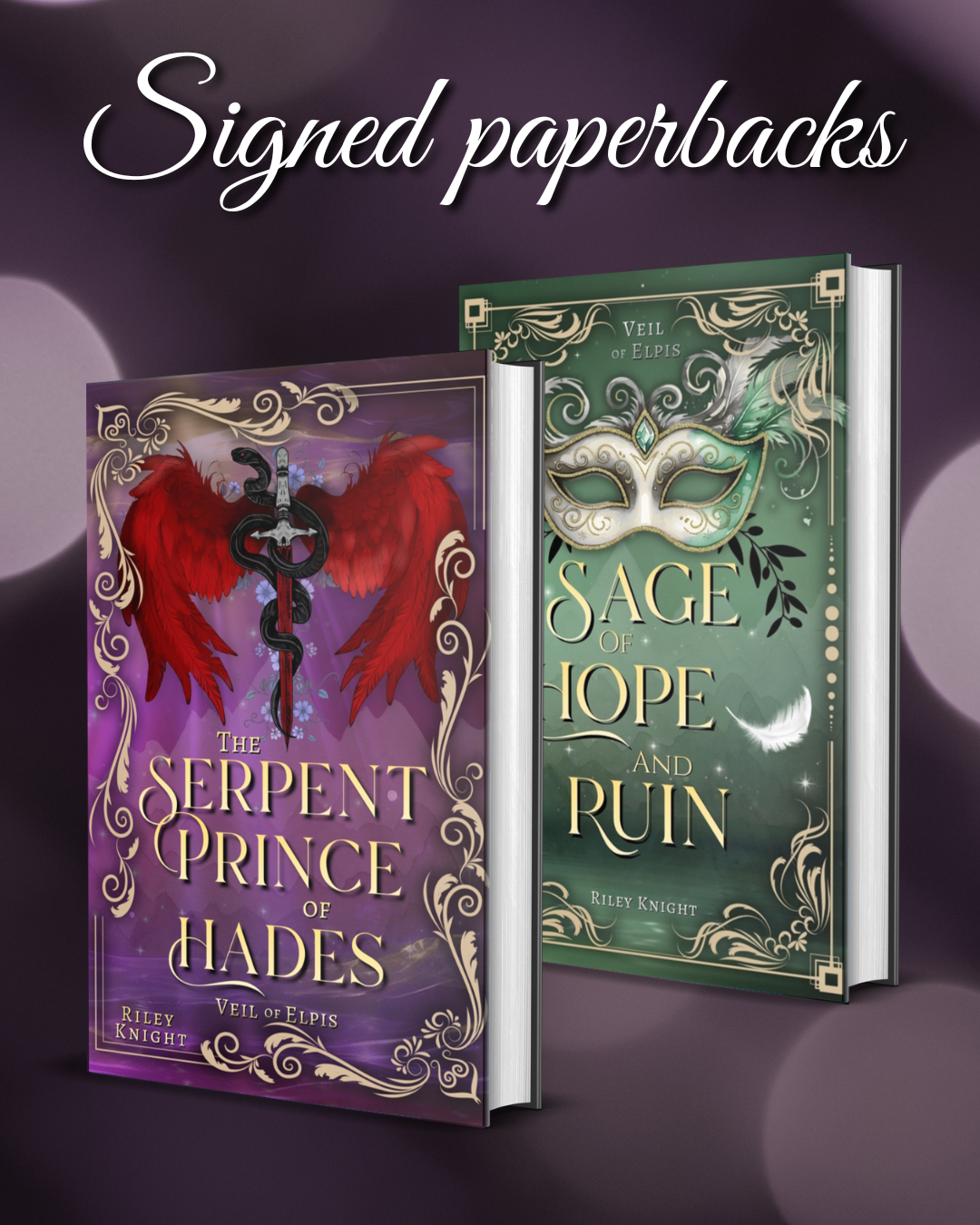 Signed Paperback of The Veil of Elpis Book One and Two