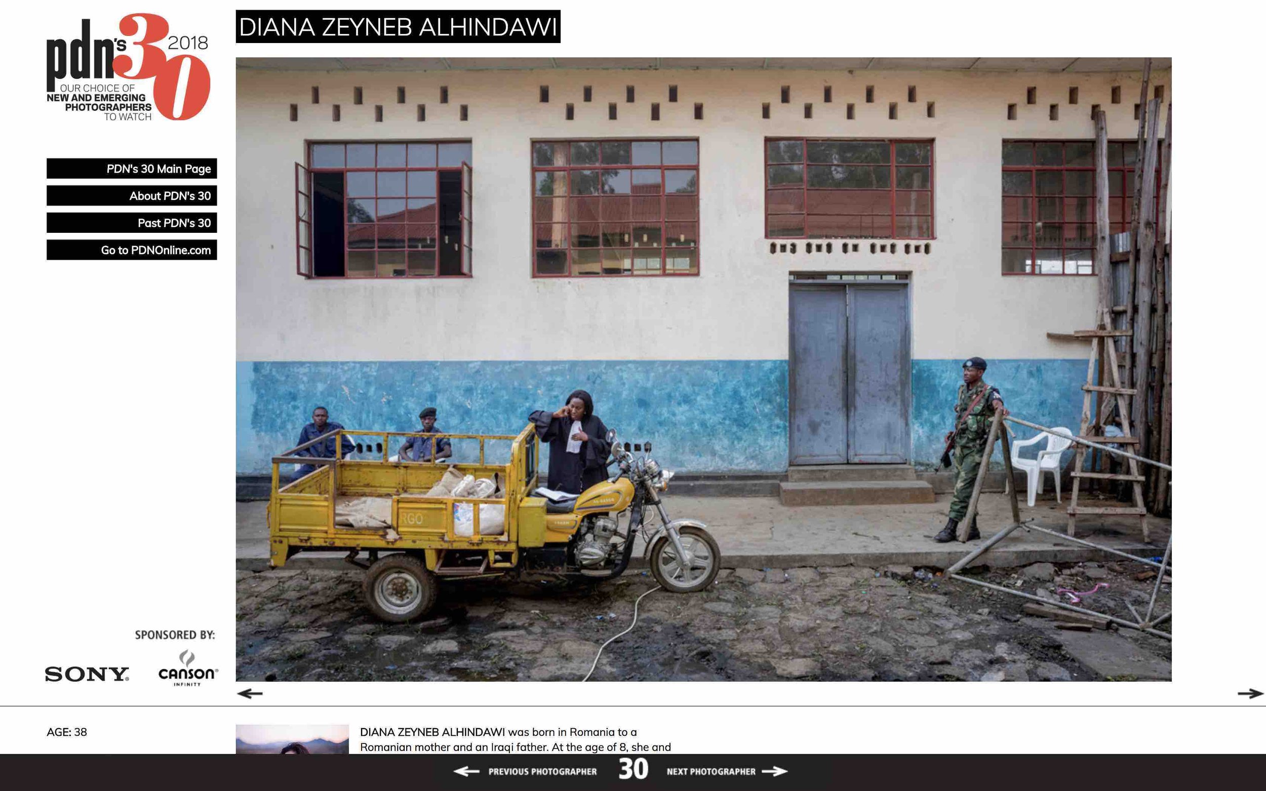 PDN's 30 2018, Our choice of new and emerging photographers to watch: Diana Zeyneb Alhindawi | Photo District News, Mar 2018