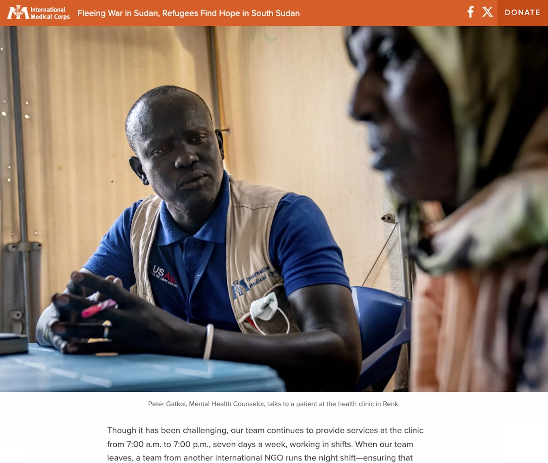 Fleeing war in Sudan, refugees find hope in South Sudan | International Medical Corps, Apr 11, 2024