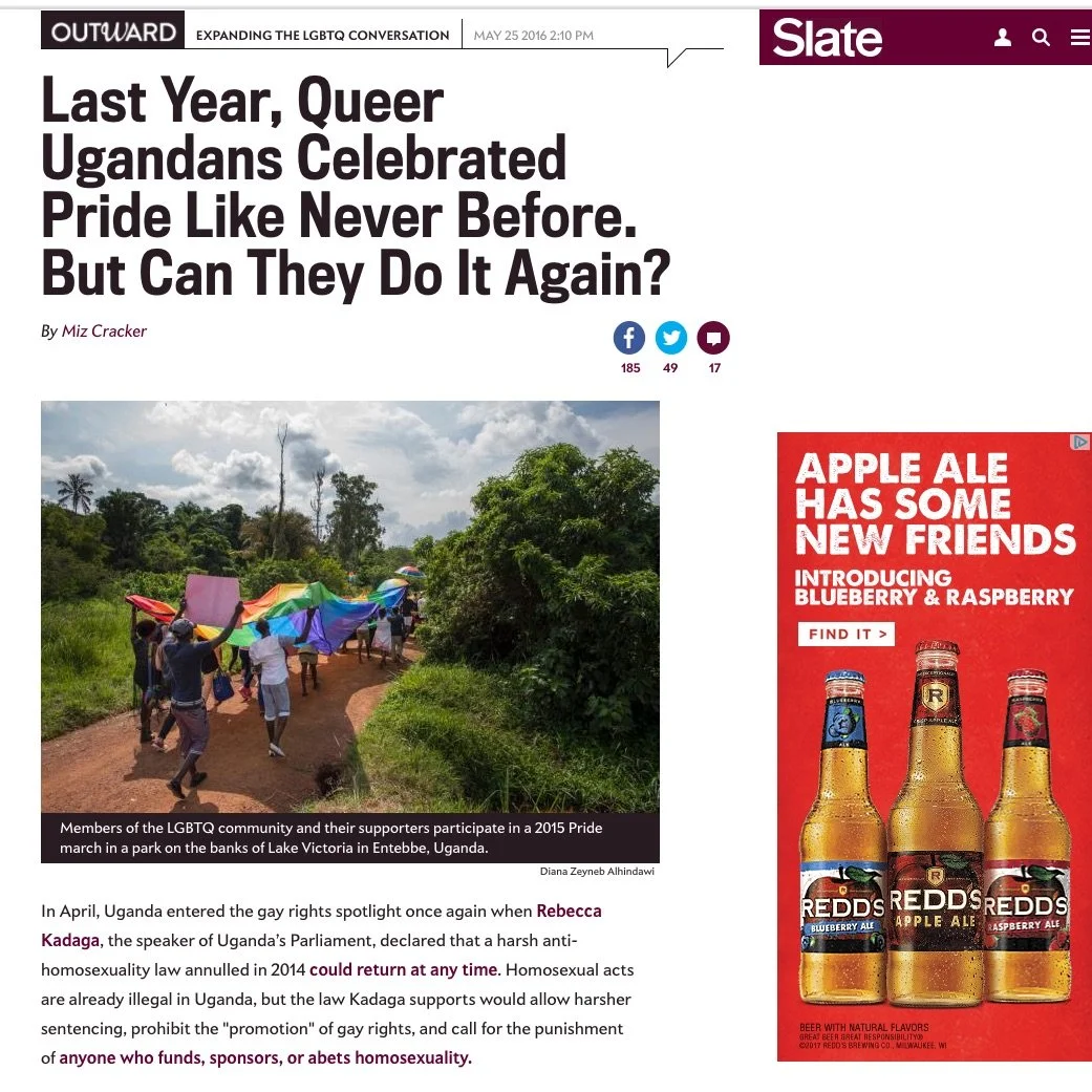 Last year queer Ugandans celebrated Pride like never before. But can they do it again?, Slate.com, May 25, 2016