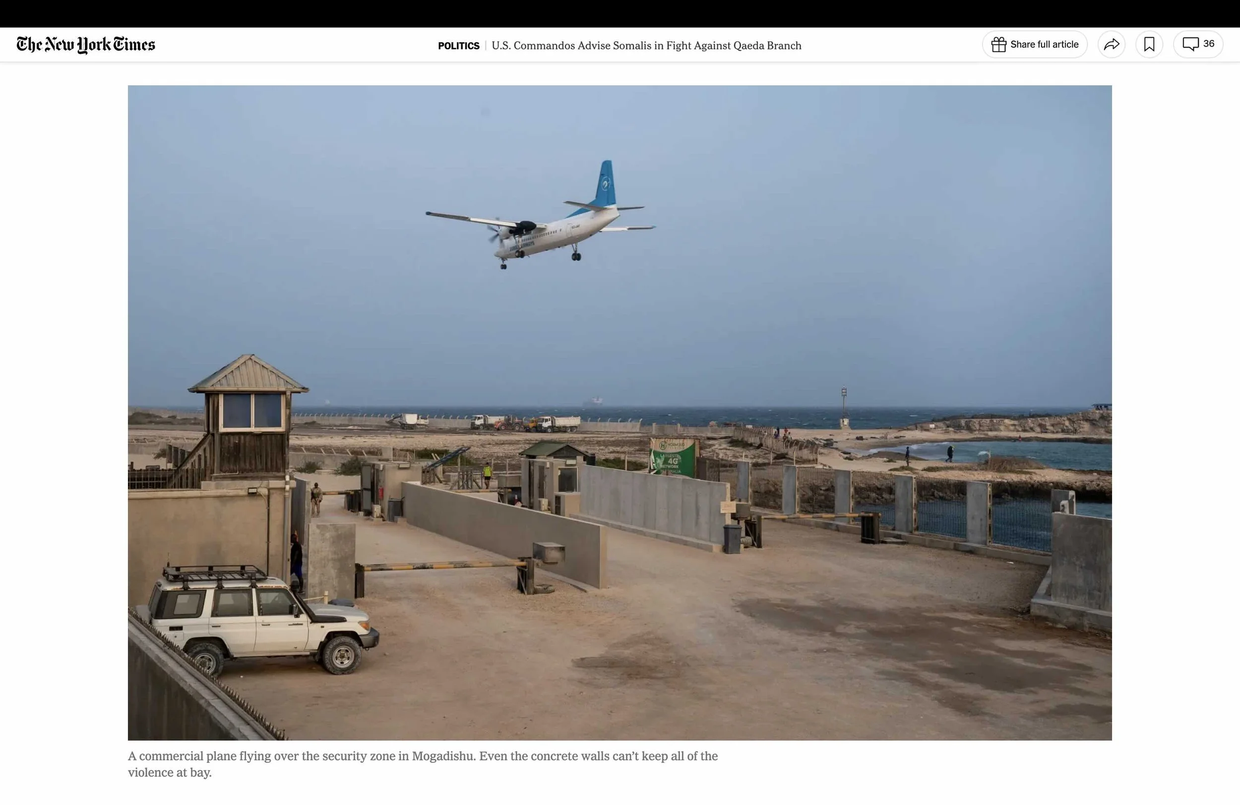 U.S. commandos advise Somalis in fight against Qaeda branch | The New York Times, Feb 27, 2023