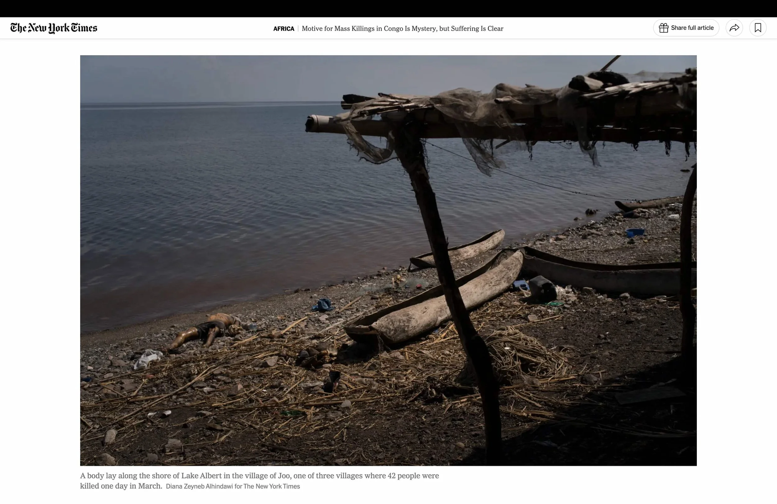 Motive for mass killings in Congo Is mystery, but suffering Is clear | The New York Times, Apr 28, 2018