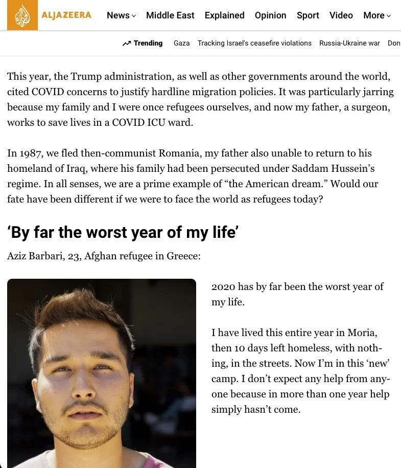 2020: The year a pandemic collided with global refugee crises | Al Jazeera, Dec 24, 2020