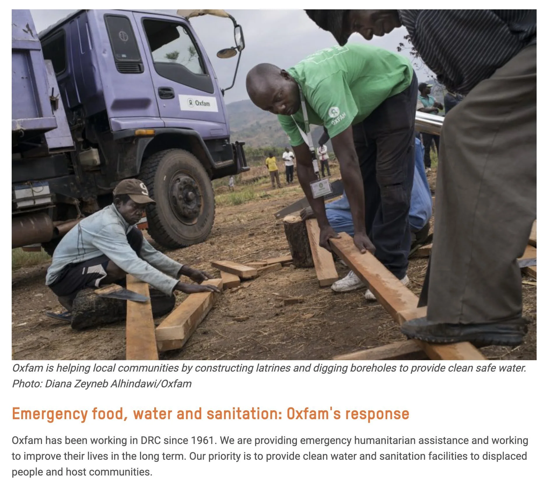 Crisis in Democratic Republic of Congo | Oxfam, 2015