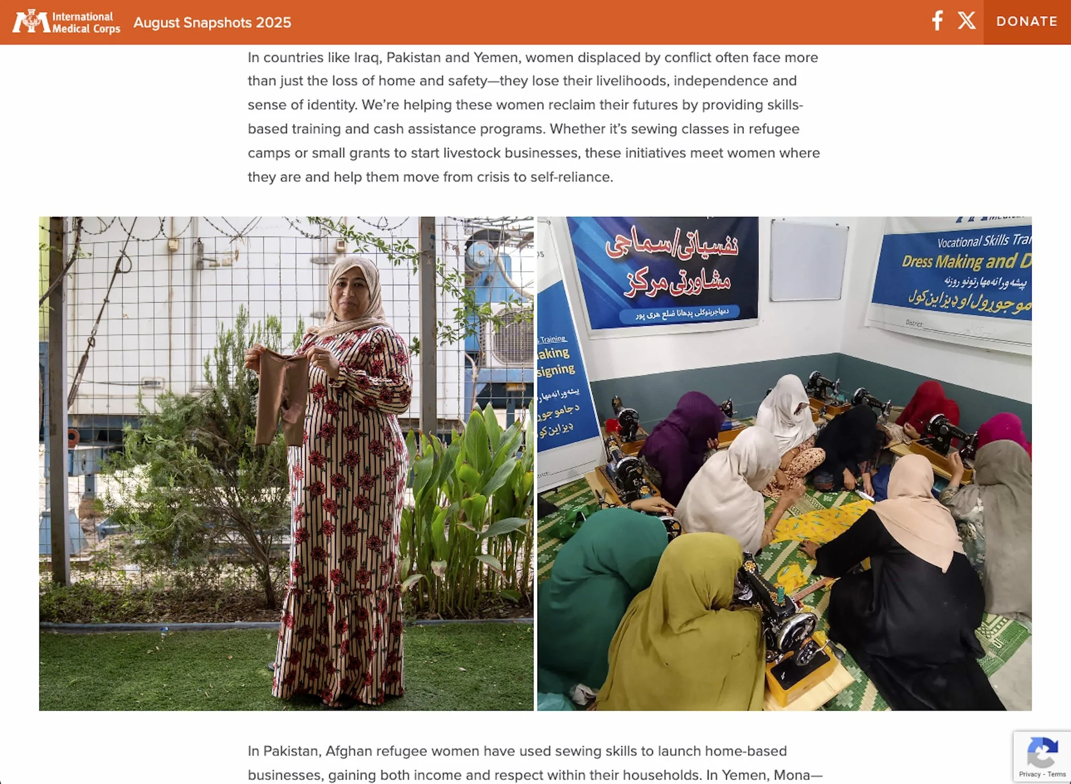 August snapshots 2025 | International Medical Corps, Aug 29, 2025