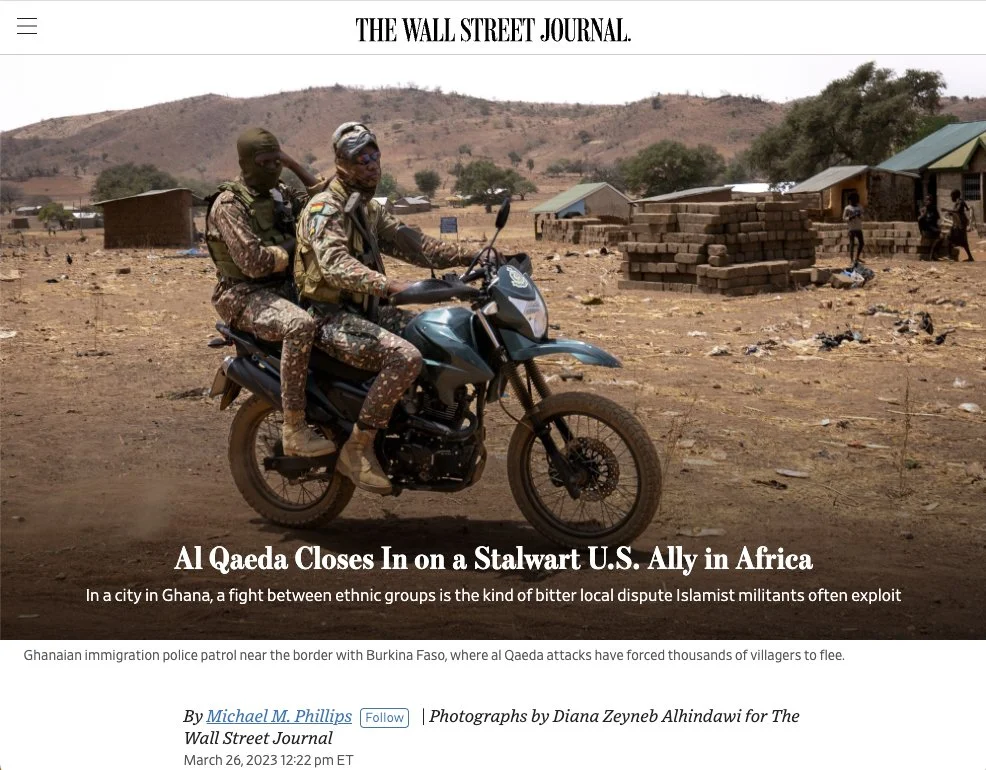 Al Qaeda closes in on a stalwart U.S. ally in Africa | The Wall Street Journal, Mar 26, 2023