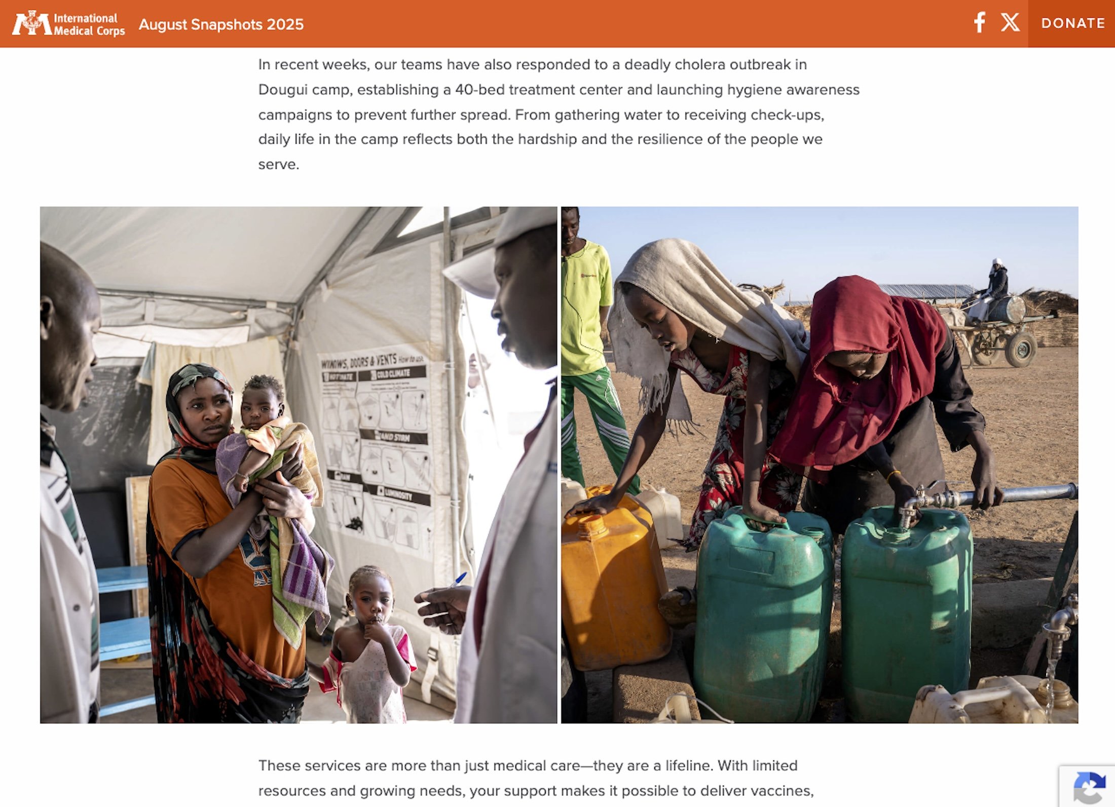 August snapshots 2025 | International Medical Corps, Aug 29, 2025