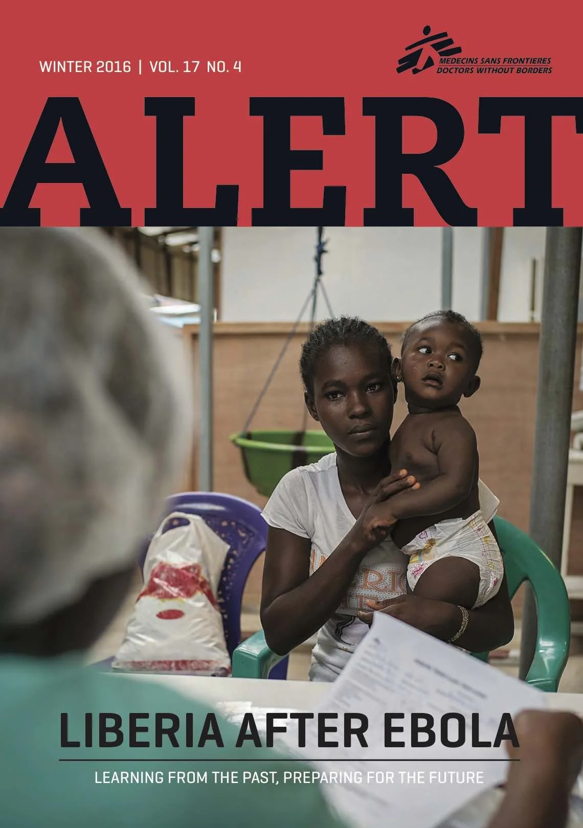 Médecins Sans Frontières  / Doctors Without Borders, Alert, Vol 17, No.4, front cover, Winter 2016