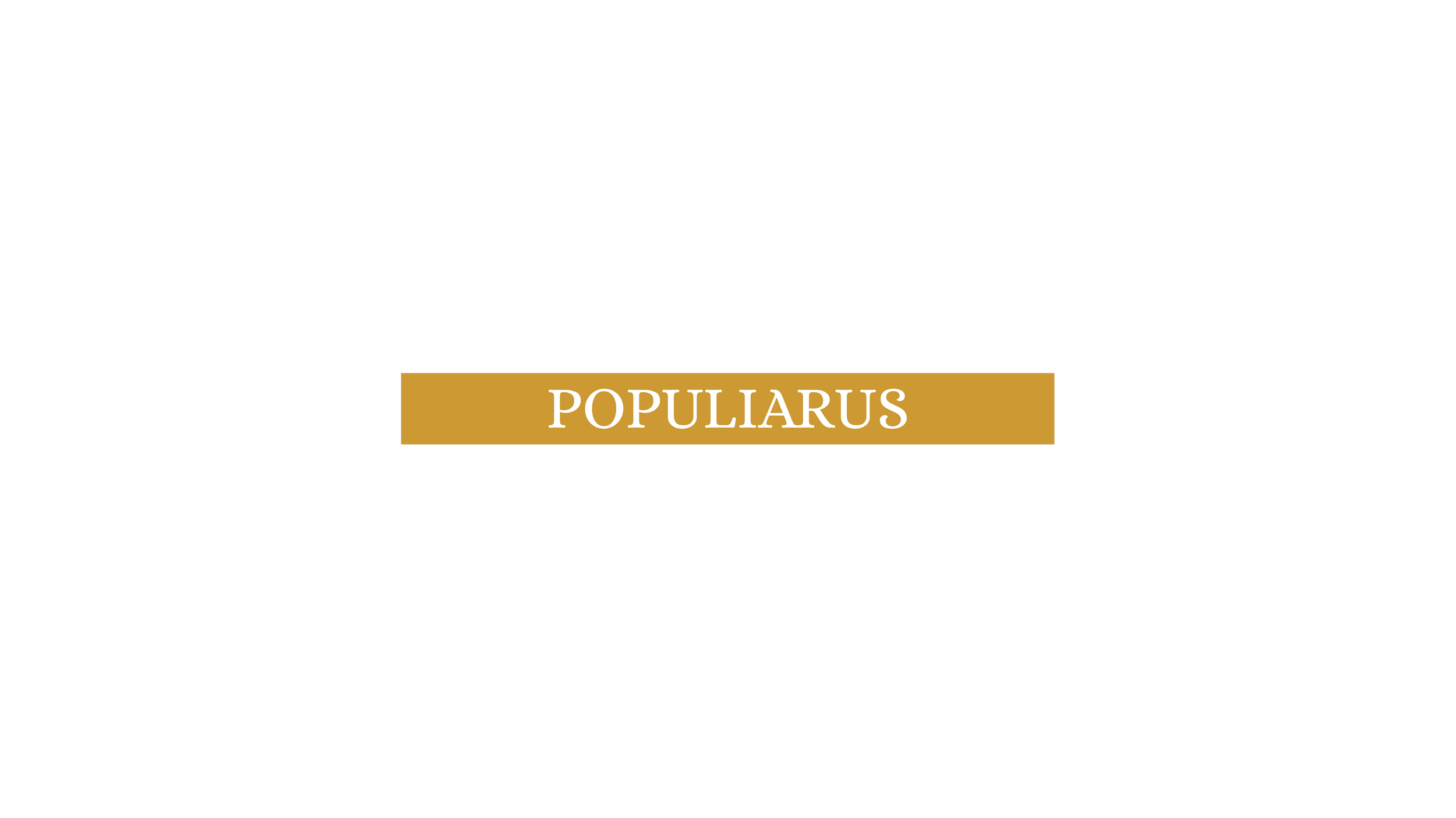 The title slide of a presentation shows the title 'JUNIOR' with the subtitle '55 ENGLISH' above a gold banner that reads 'POPULARUS' in white text.