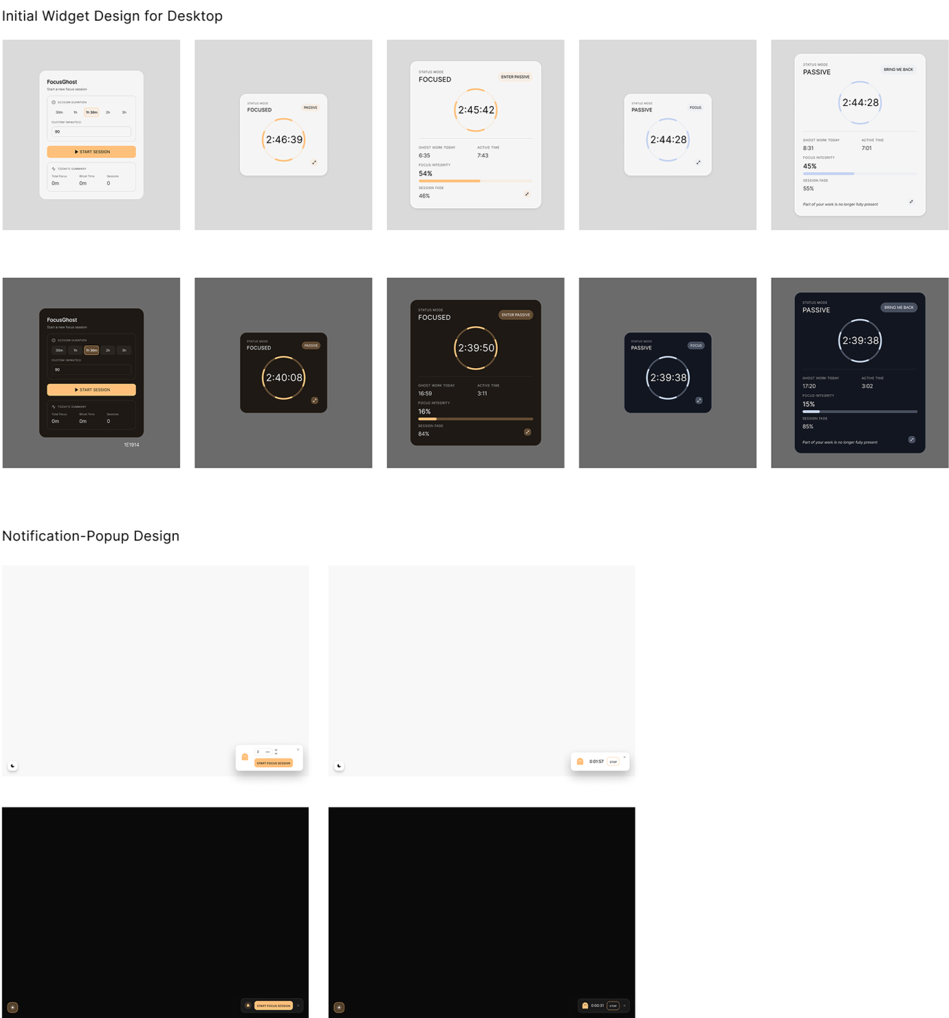 Initial Figma Designs