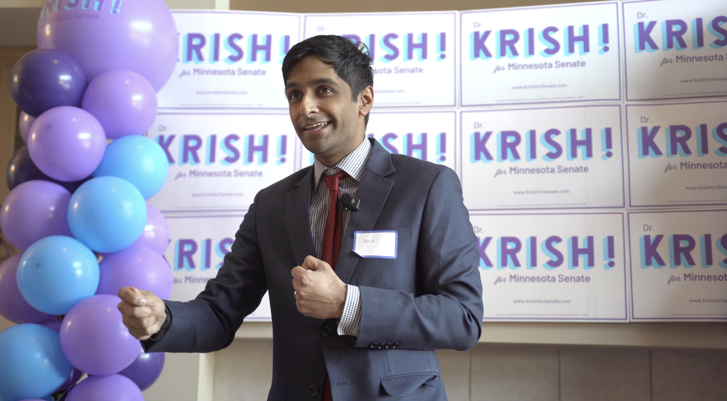 Krish knocking doors in Eden Prairie