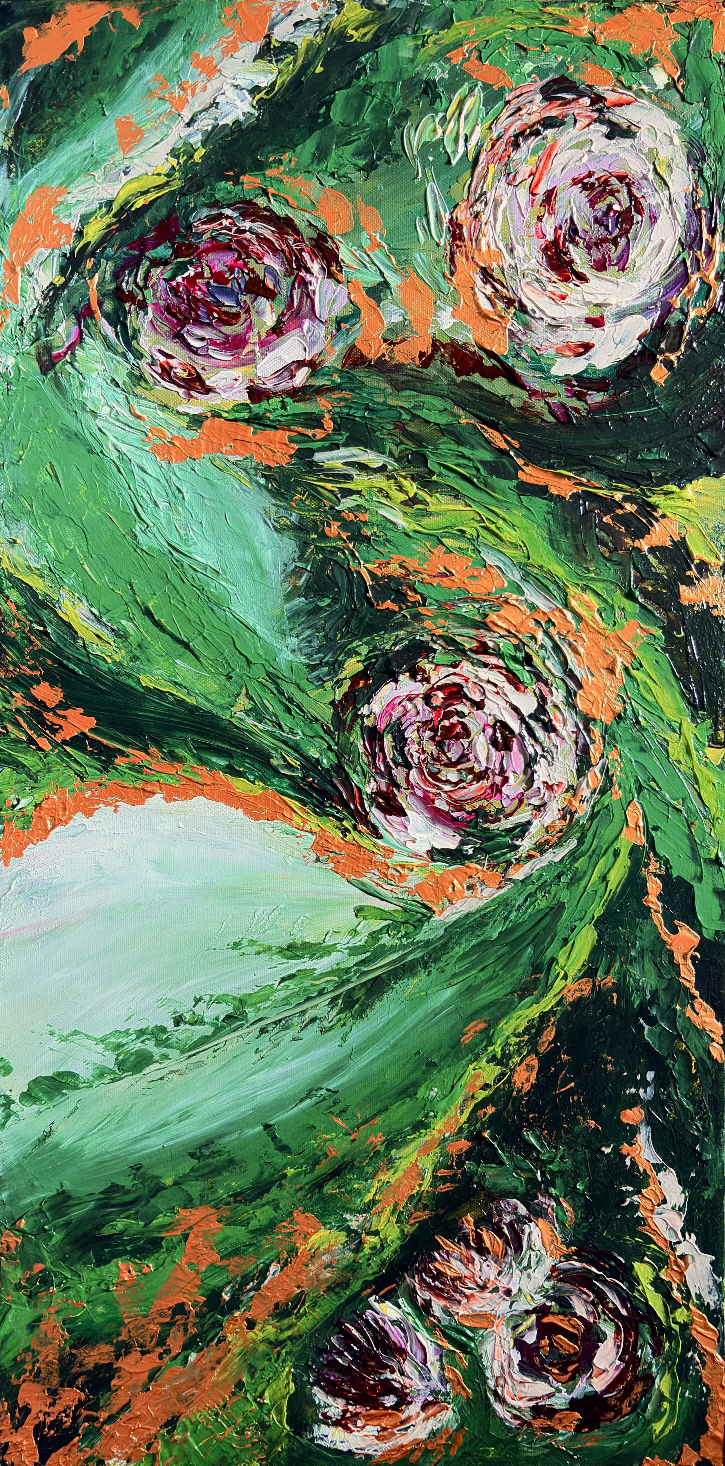 Green rose garden fine art print