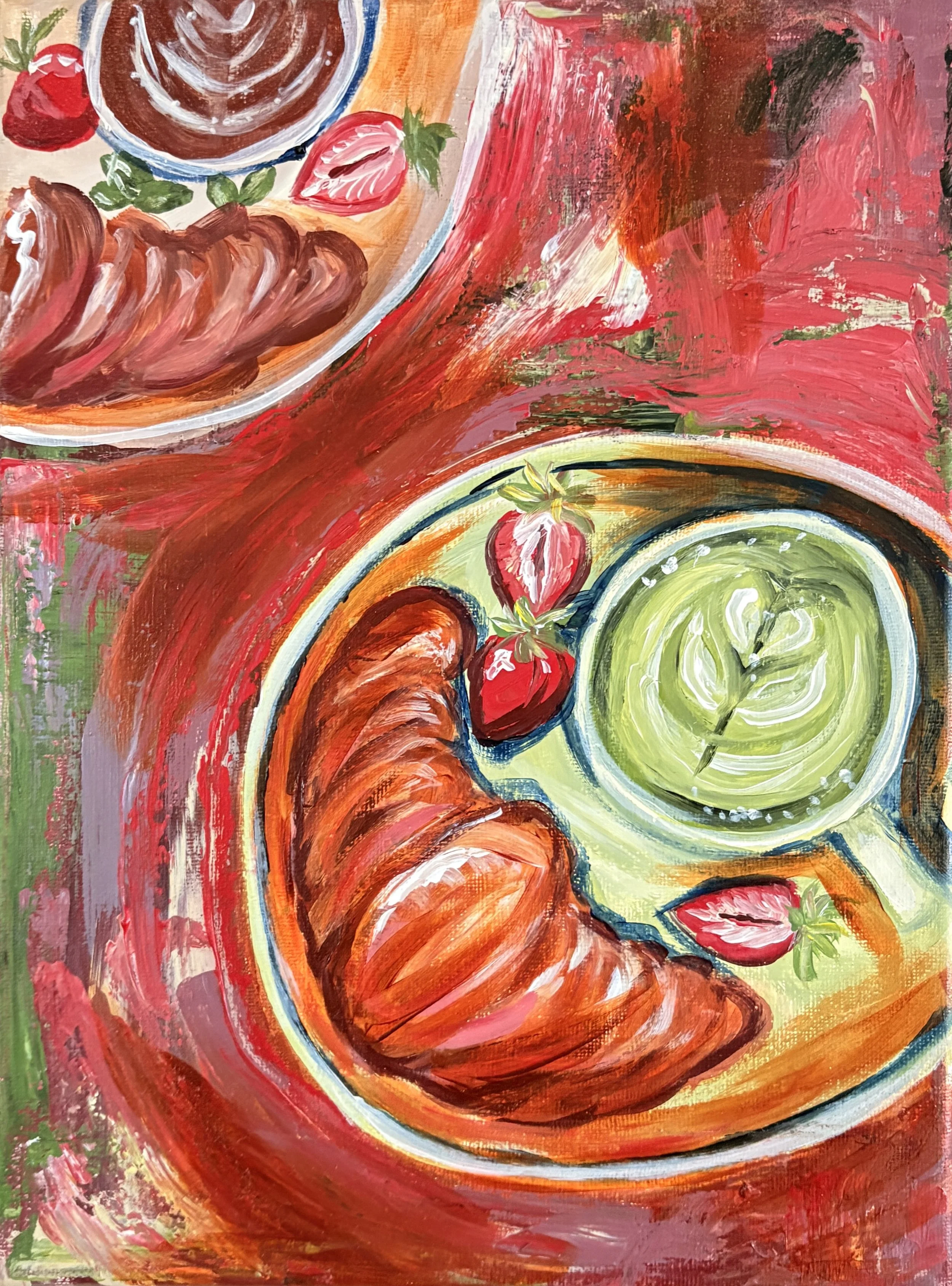 Strawberry cafe fine art print