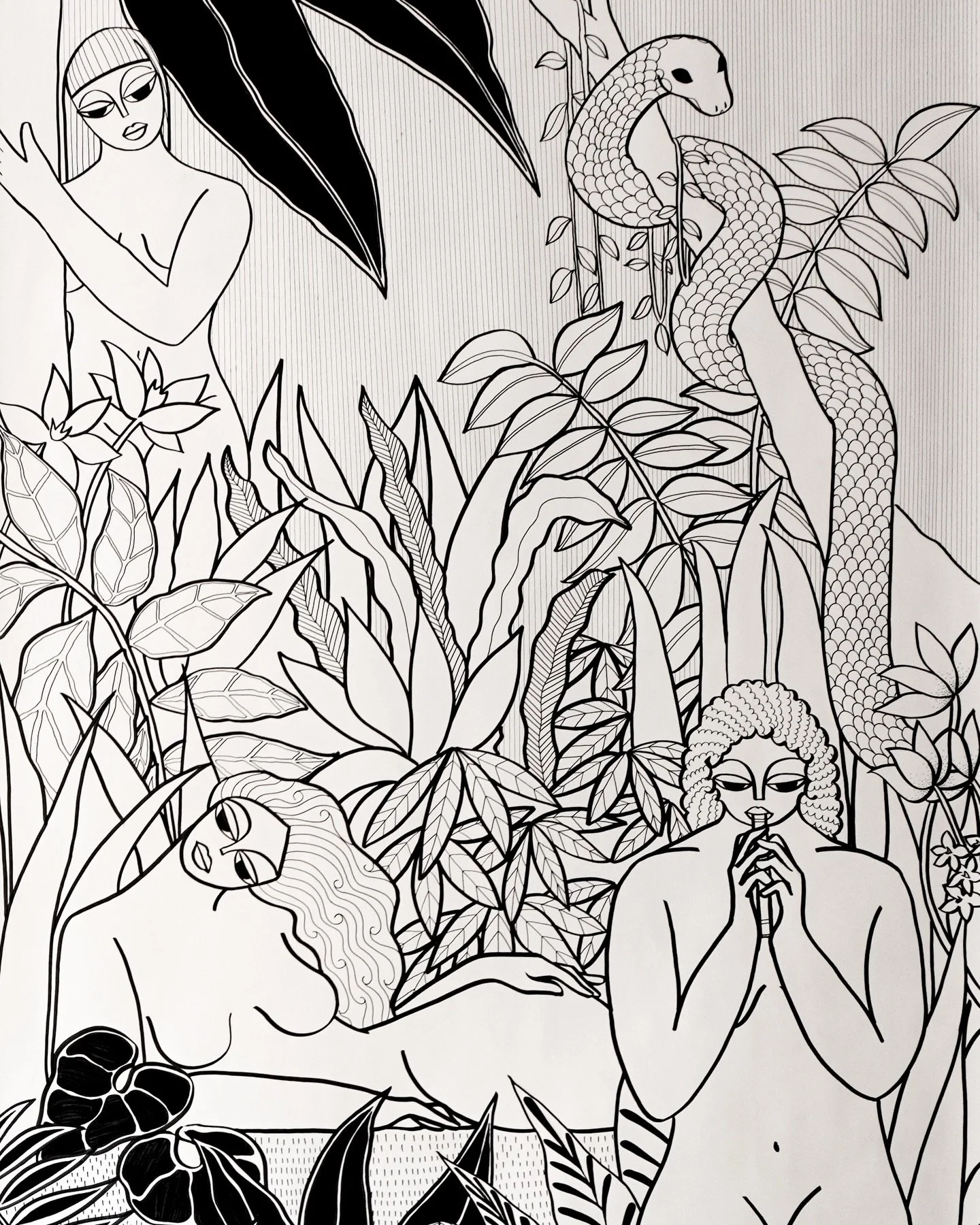 Lines, pattern and repeat. If art and design crossed paths, how would it feel to live with these bodies?