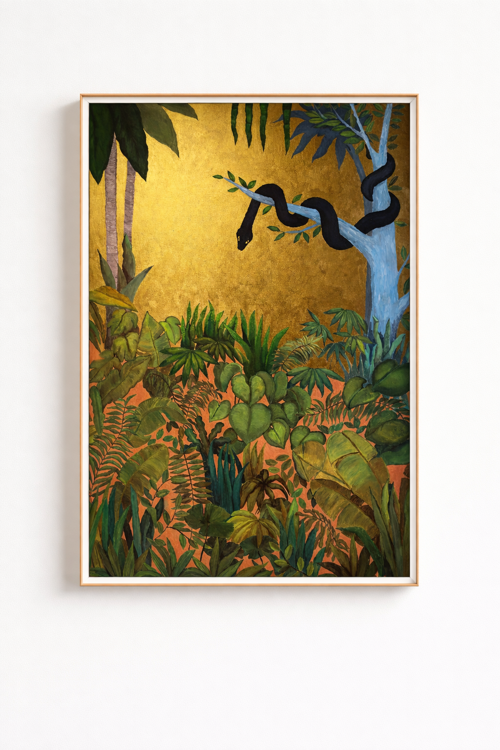 snake guarding entrance to unknown mystical place