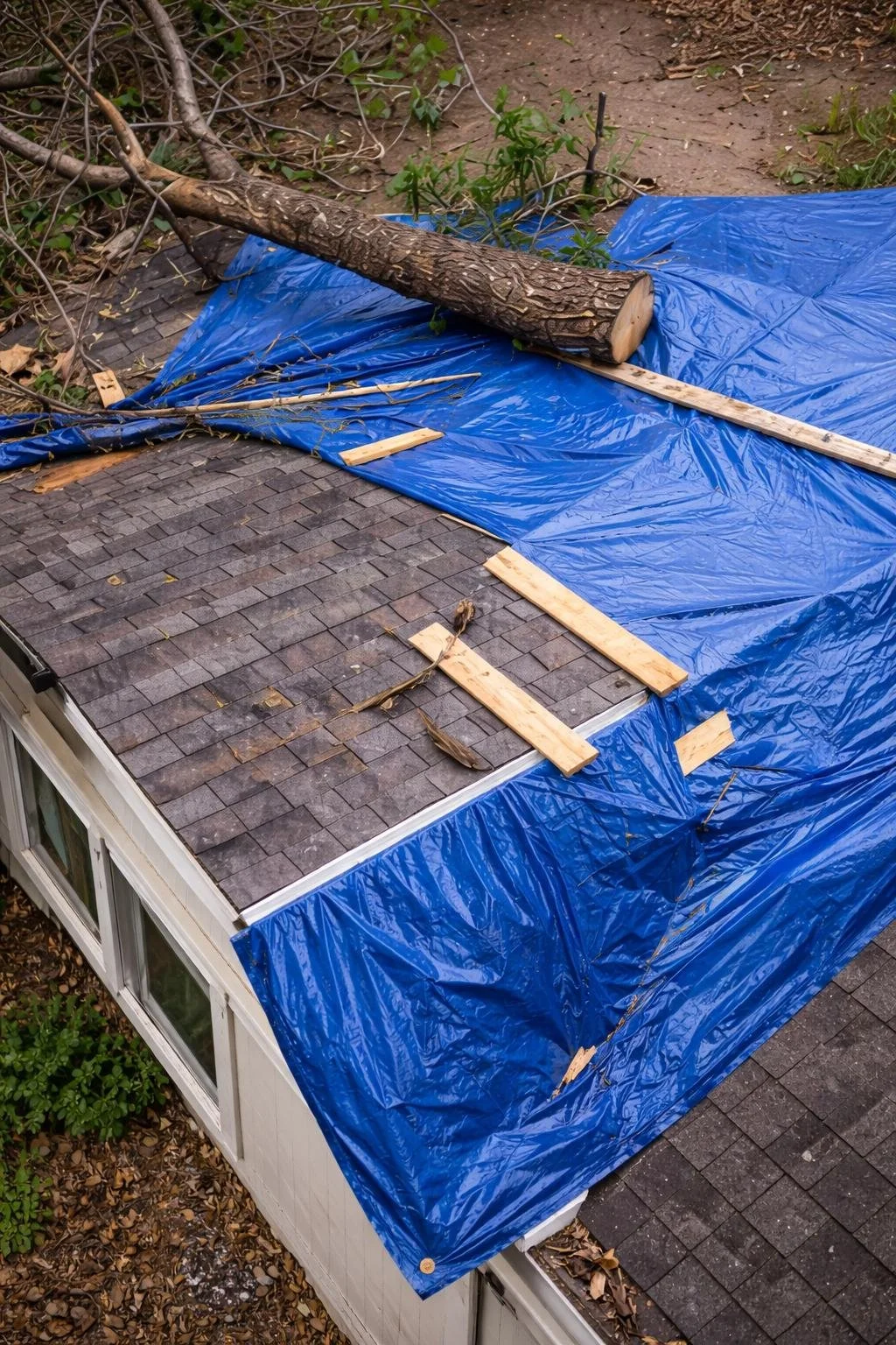 Wind / Roof Damage - Emergency Tarping