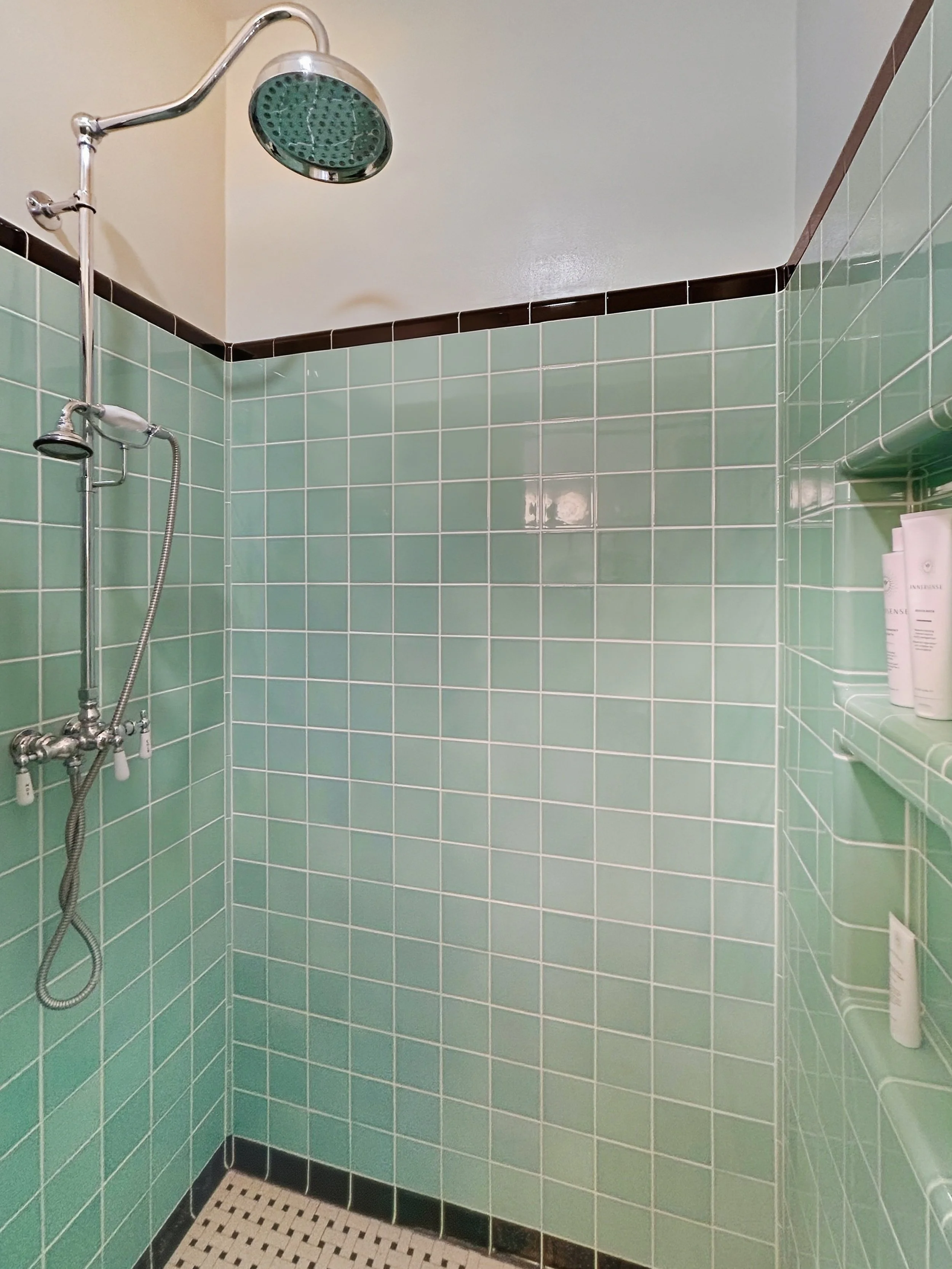 Adjoining bathroom — shower