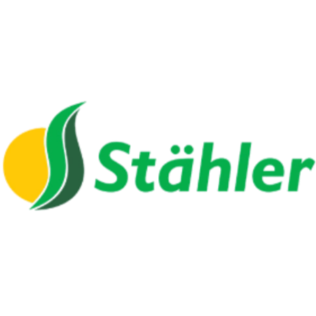 Logo de Stähler avec une feuille verte et un cercle jaune