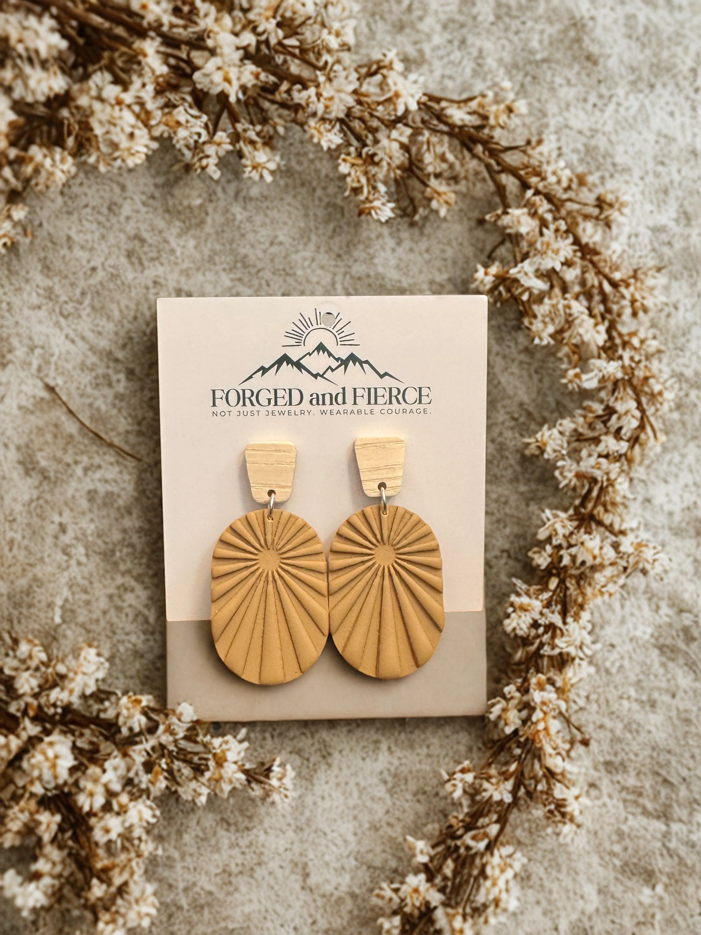 Tan Sunburst- Wooden